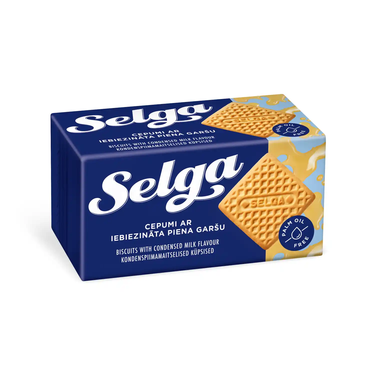 Cepumi Selga ar iebiezinātā piena garšu 180g
