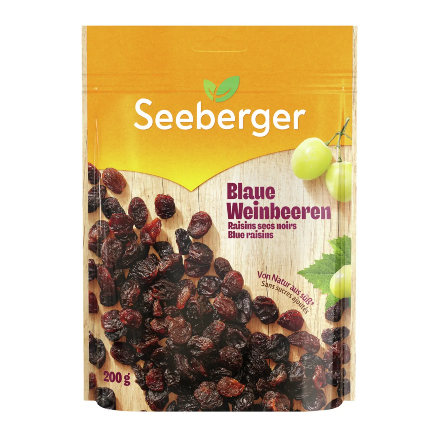 Džiovintos, nesulfit. razinos SEEBERGER, 200g