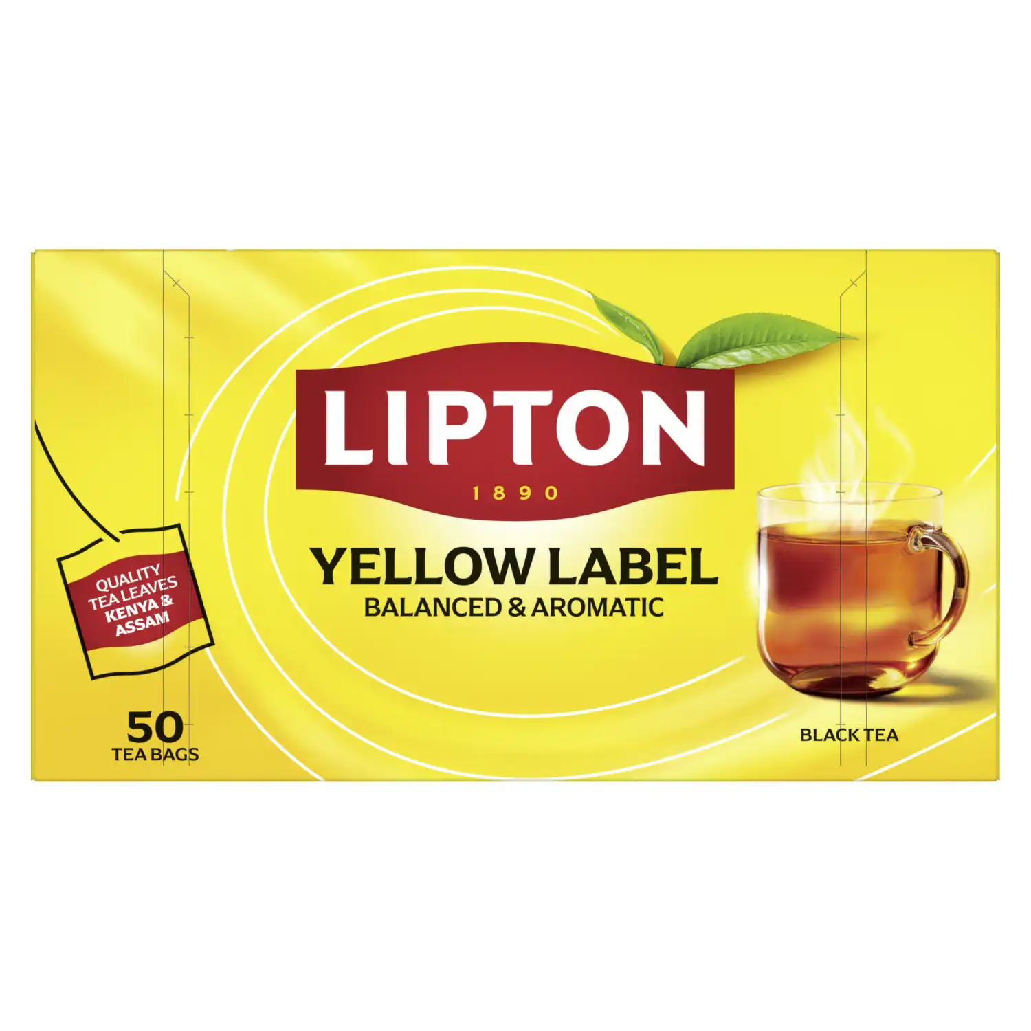 Juodoji arbata LIPTON YELLOW LABEL 50 vnt.