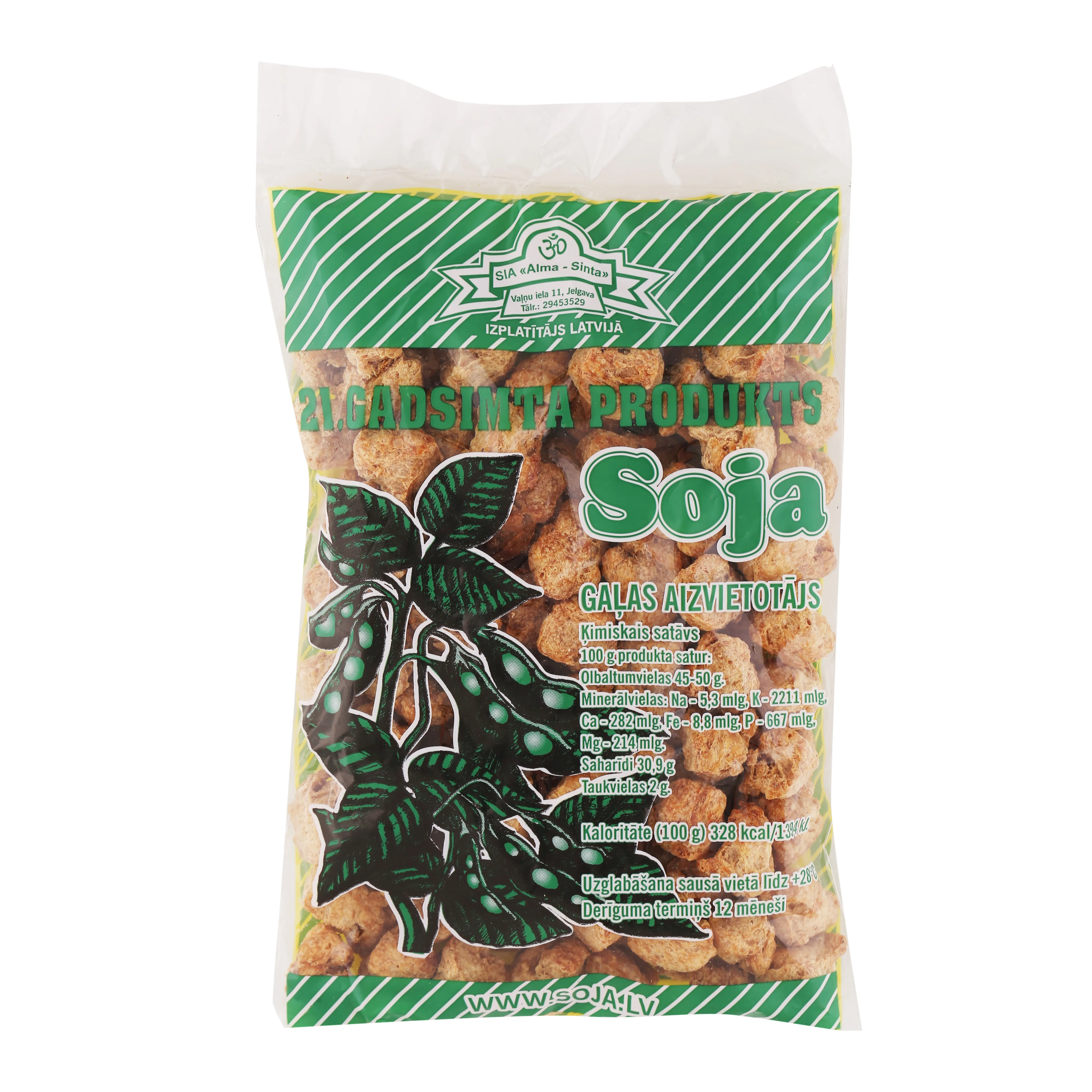 Sojas gabaliņi kaltēti 170g