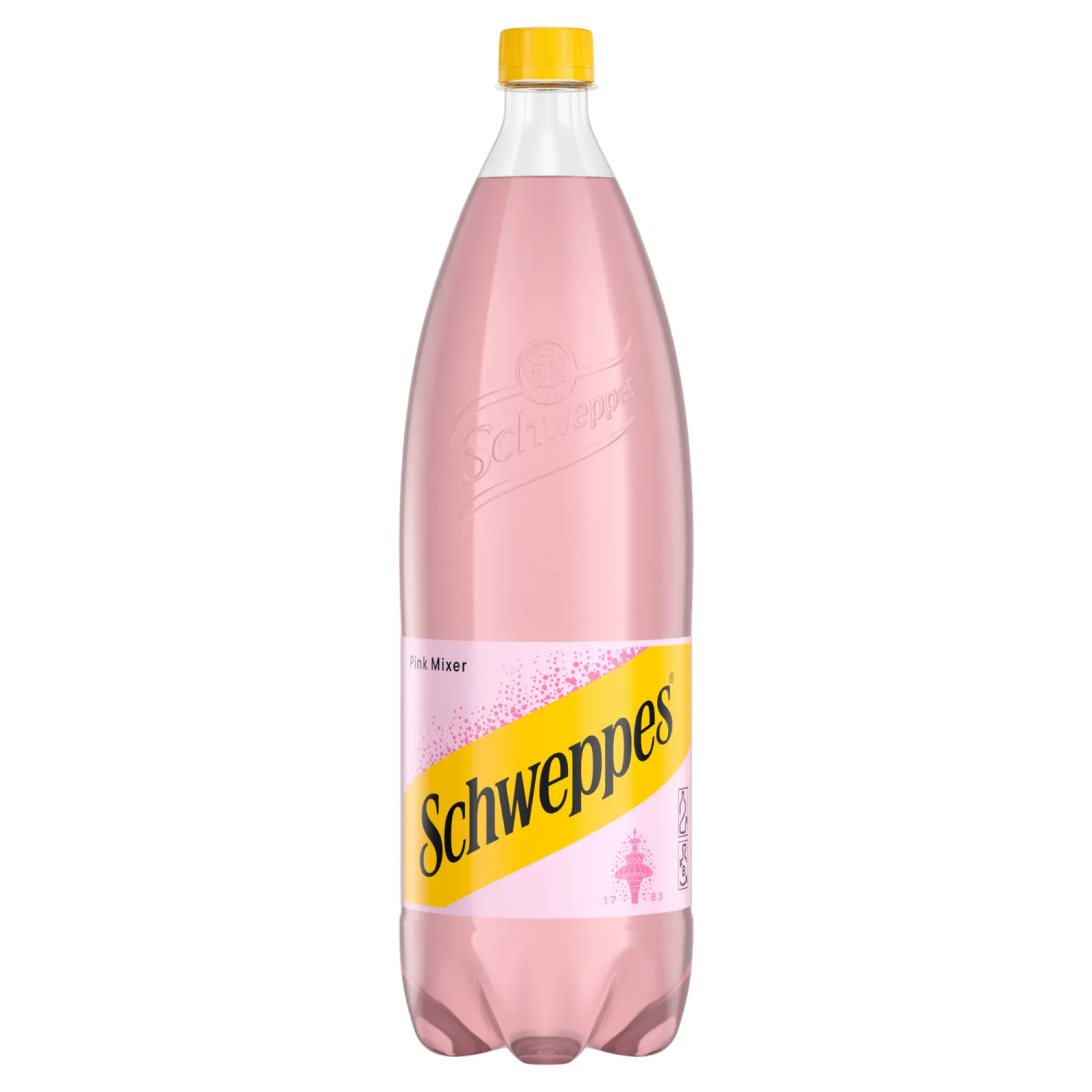Gaivusis gėrimas SCHWEPPES PINK MIXER, 1,5 l