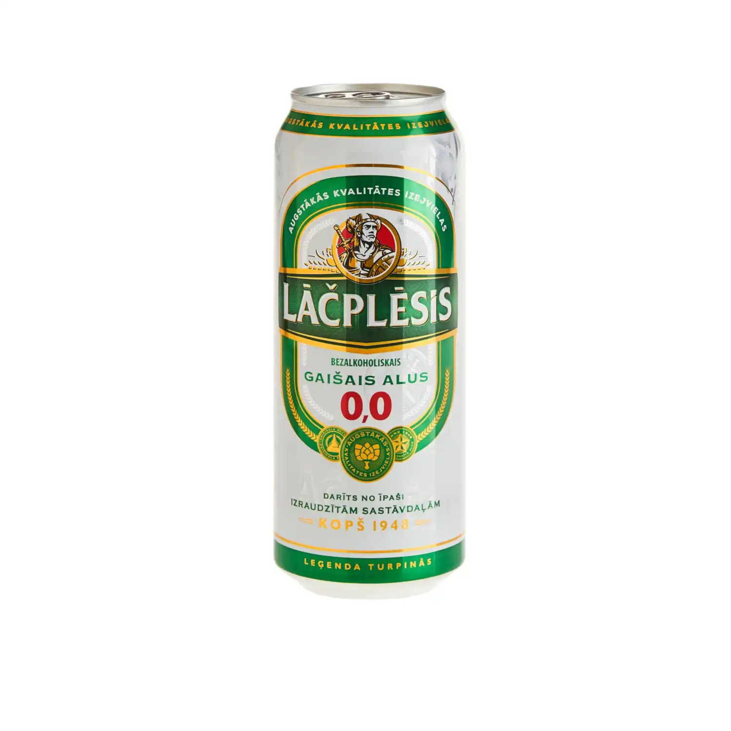 Alus Lāčplēsis bezalkoholisks, bundžā 0,5l