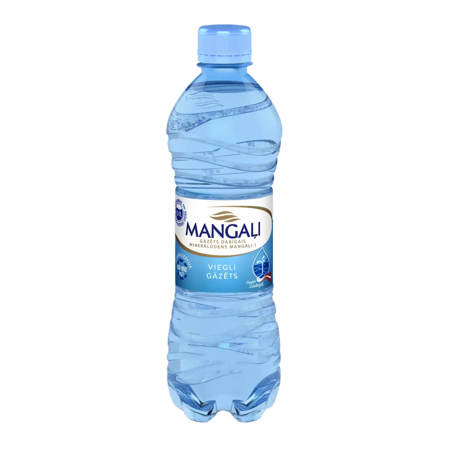 Dzeramais ūdens Mangaļi-1 viegli gāzēts 0,5l