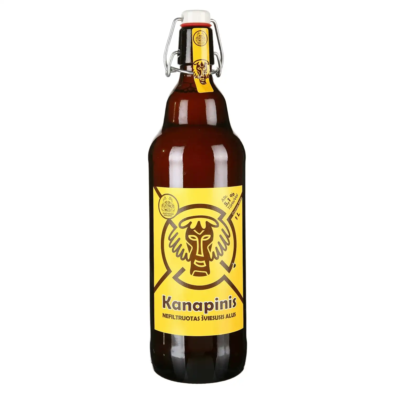 Nefiltr.švies.KANAPINIS alus, 5,1 %, 1 l