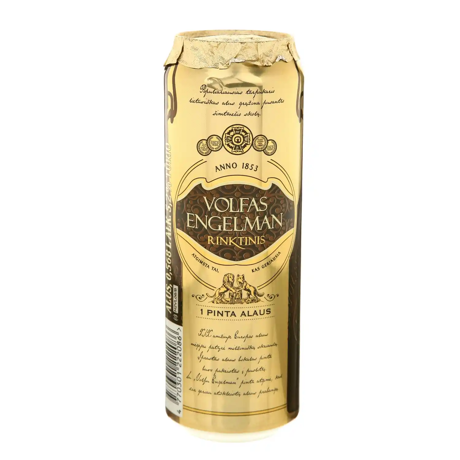 Alus VOLFAS ENGELMAN RINKTINIS, 5,2%, 0,568 l
