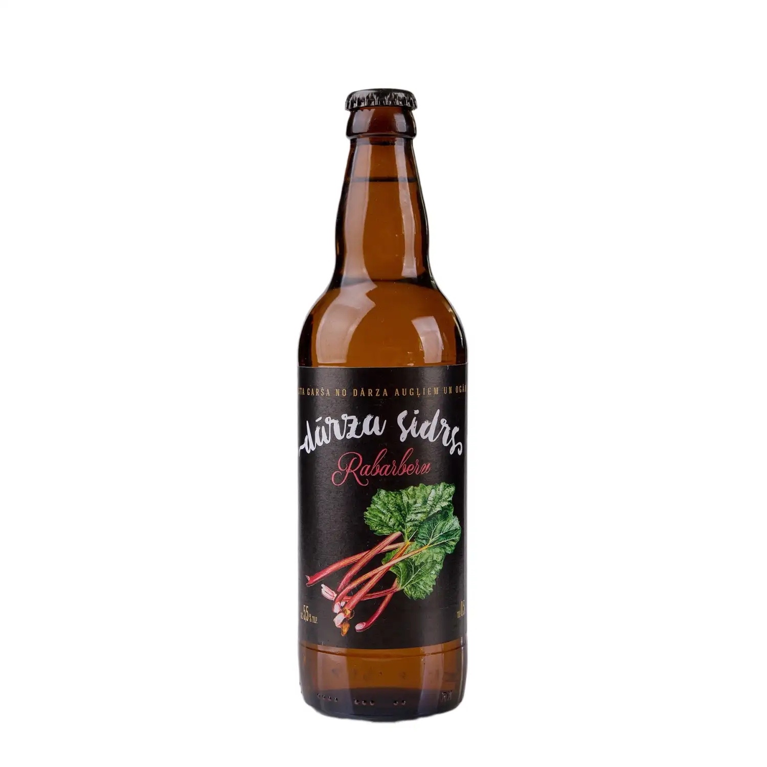 Sidrs Dārza rabarberu 5,5% 0,5l