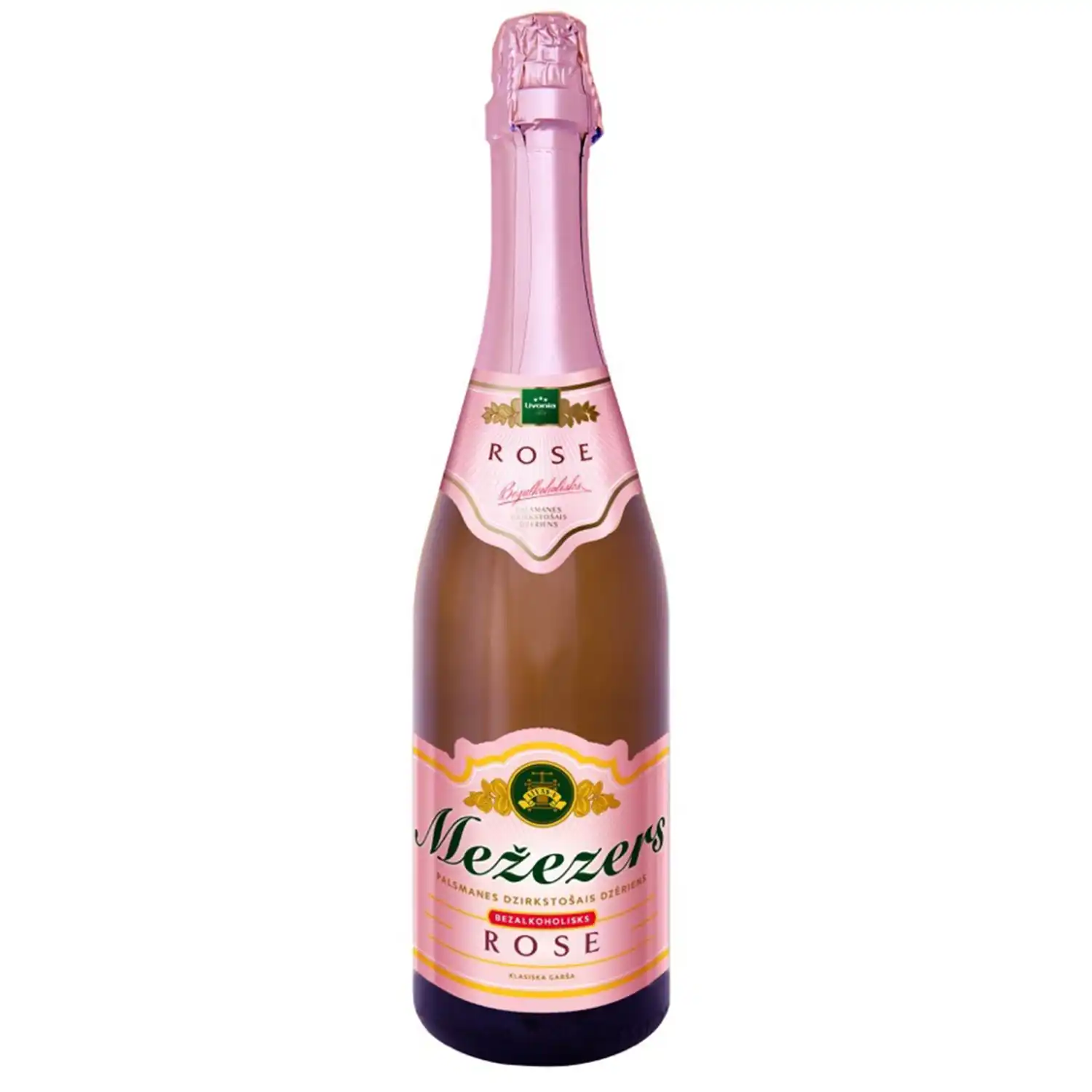 Dzirkst.dzēriens Mežezers Rose bezalk. 0,75l