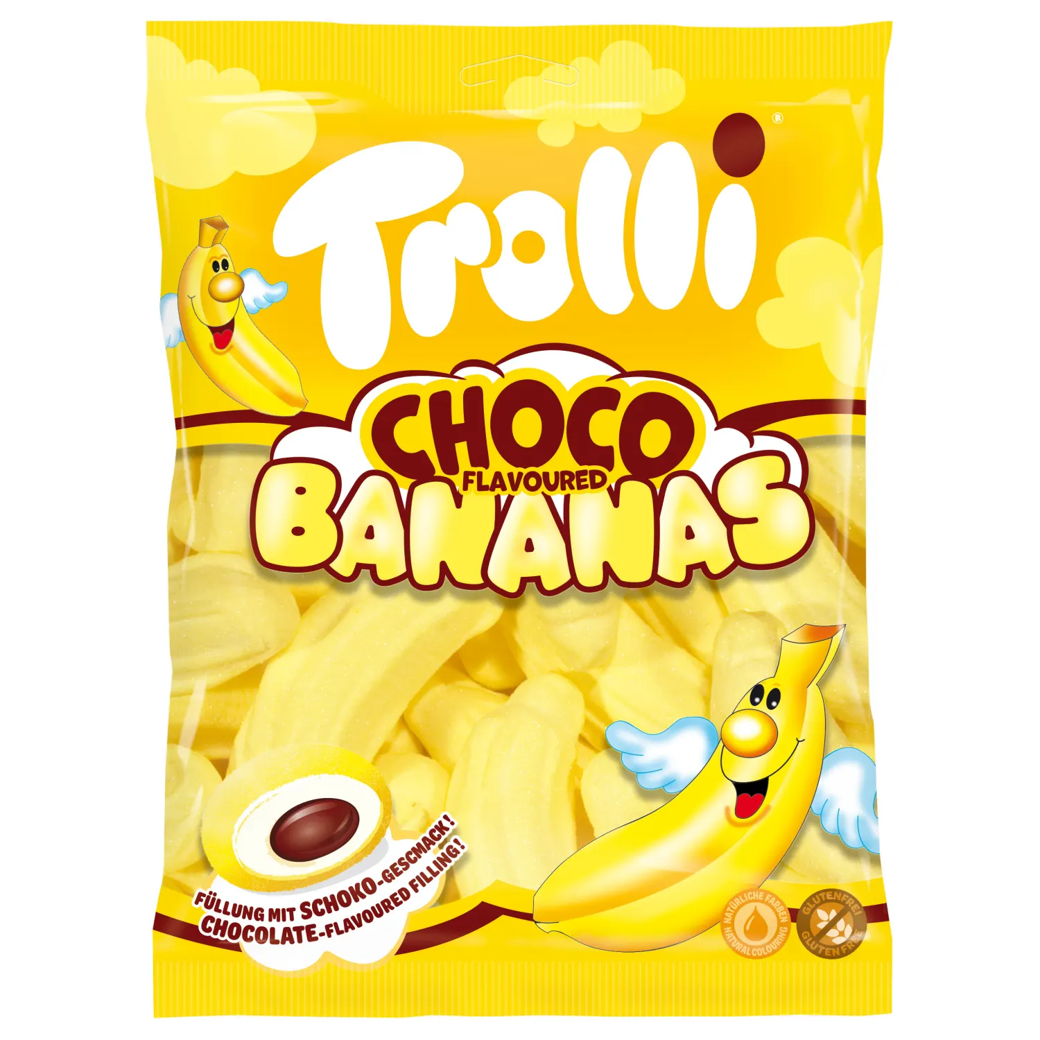 Zefīri Trolli Choco Bananas 150g