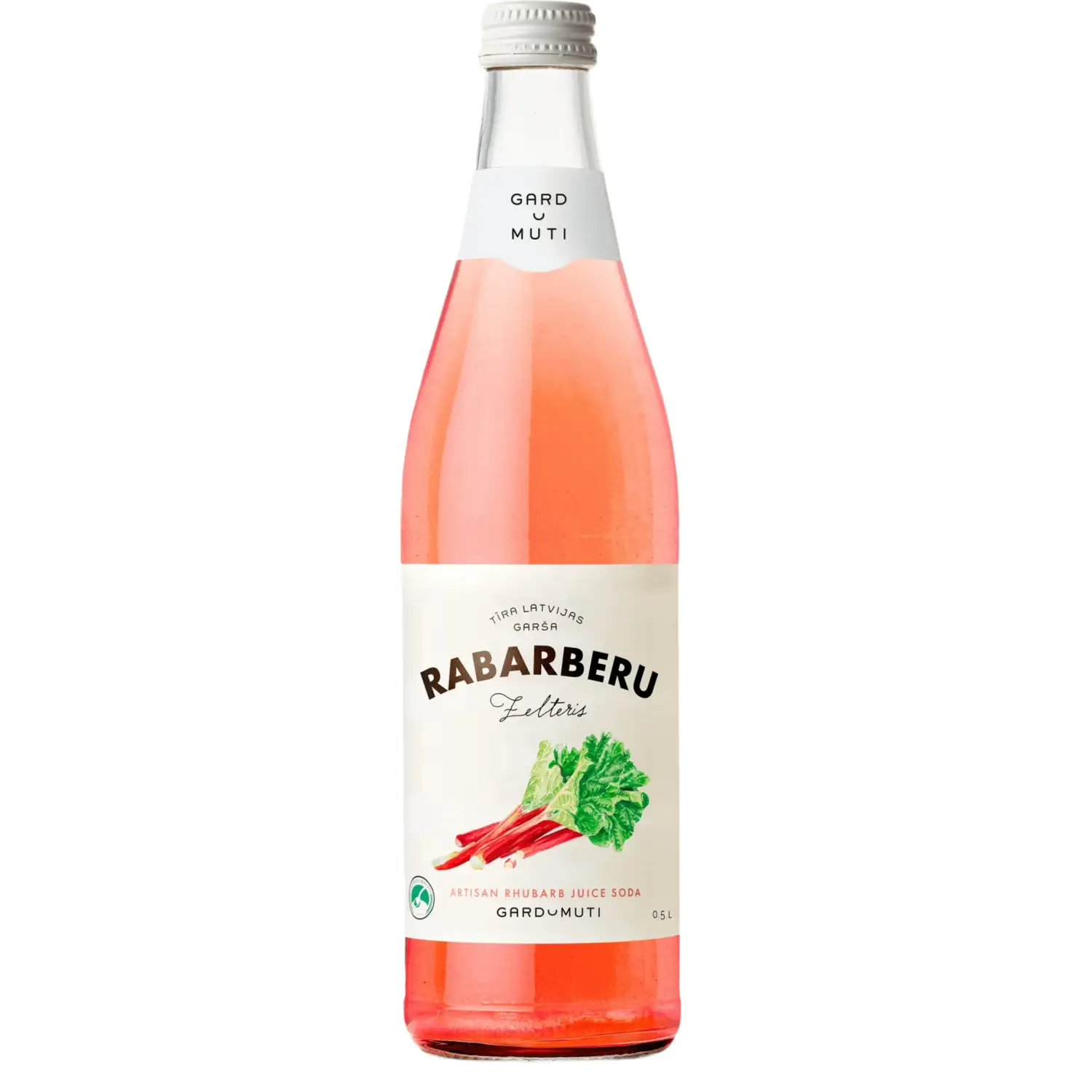 Limonāde Gardu Muti rabarberu zelteris 0,5l