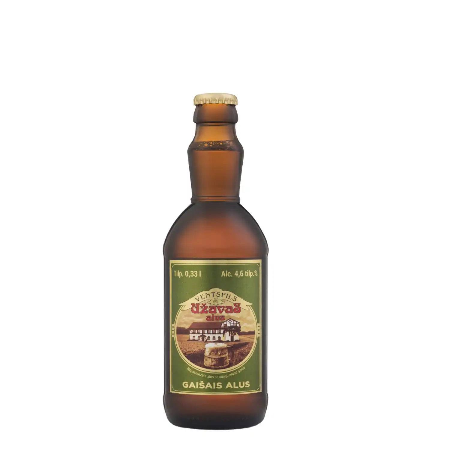 Alus Užavas gaišais 4,6% 0,33l
