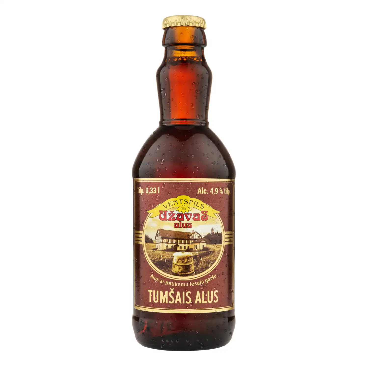 Alus Užavas tumšais 4,9% 0,33l