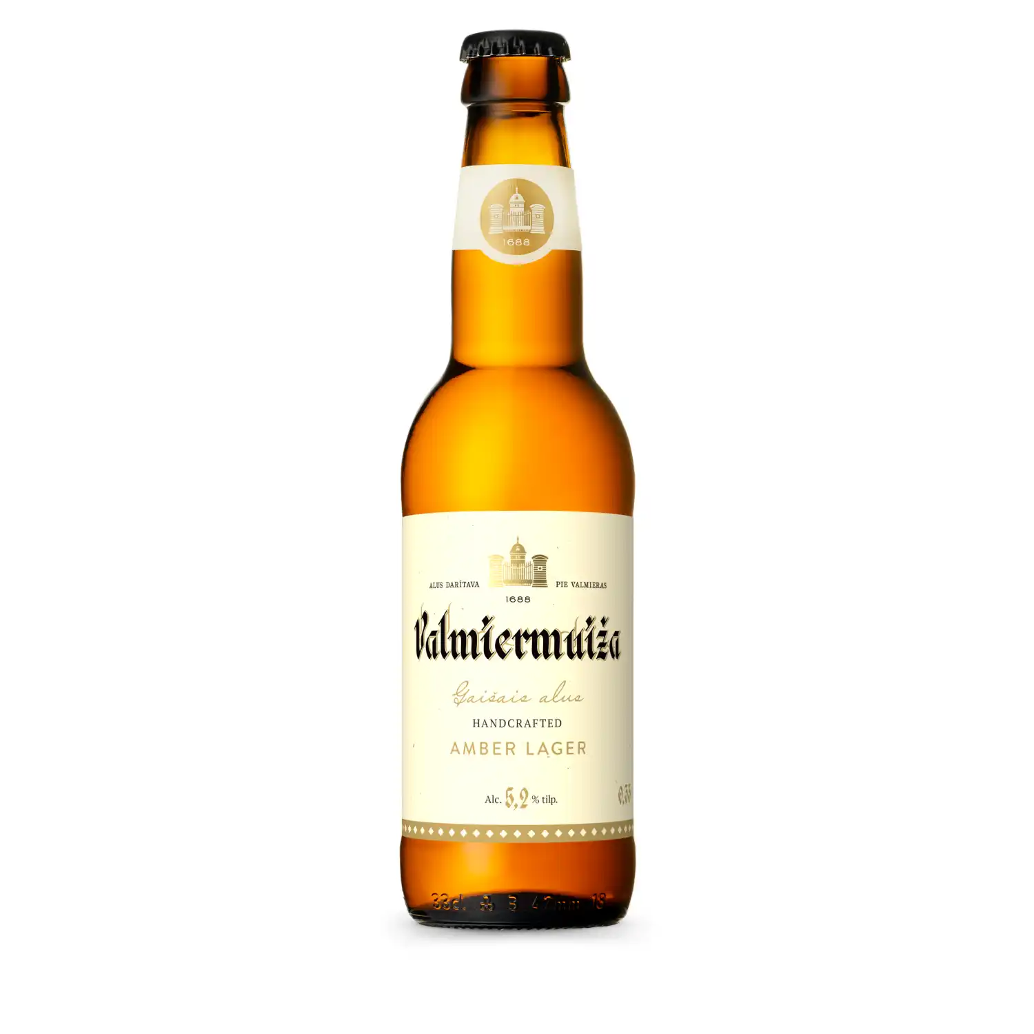 Alus Valmiermuižas gaišais 5,2% 0,33l