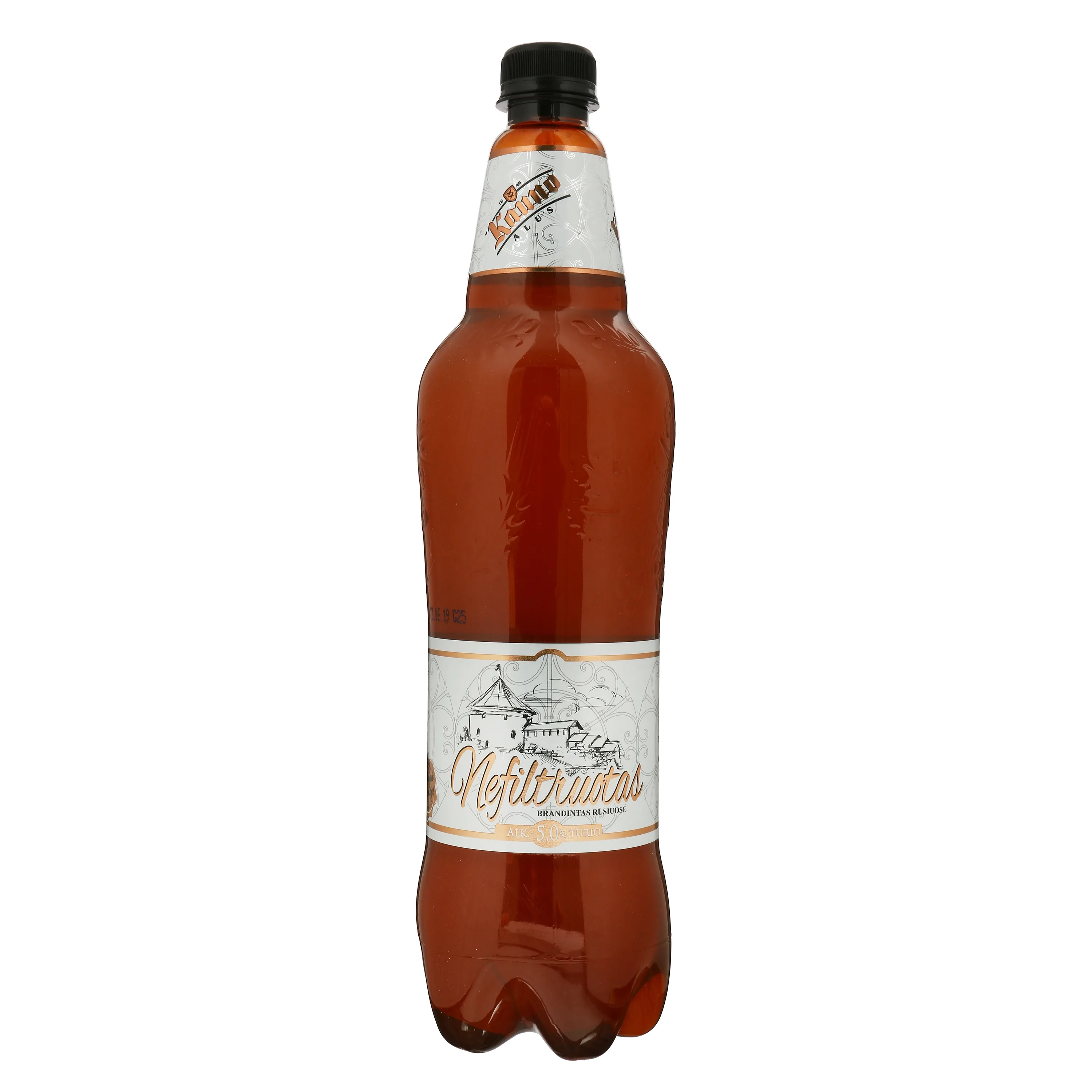 Šviesusis nefiltruotas alus KAUNO, 5 %,1l,PET