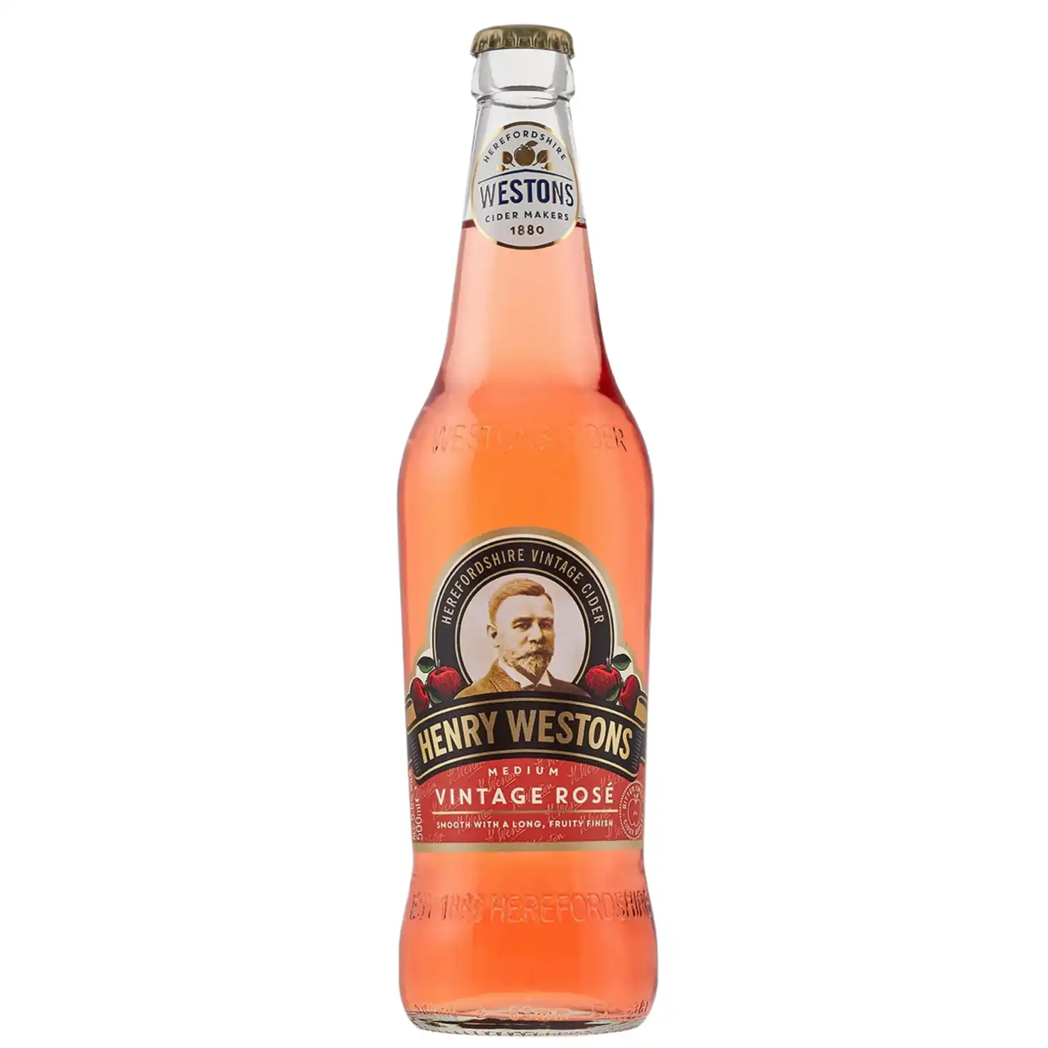 HENRY WESTONS sidras VINTAGE ROSE, 5,5%, 0,5l