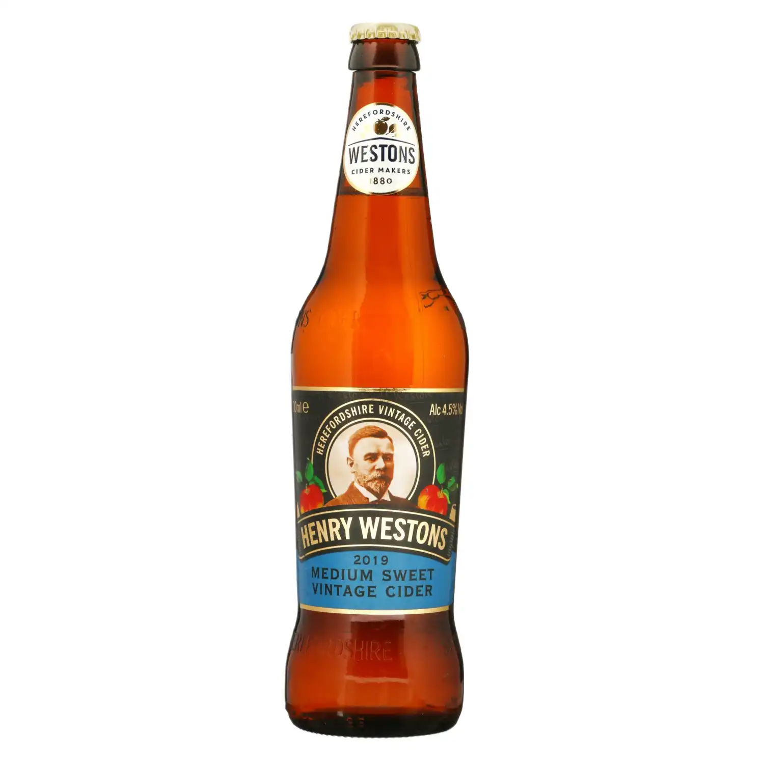 HENRY WESTONS sidras MEDIUM SWEET, 4,5%, 0,5l