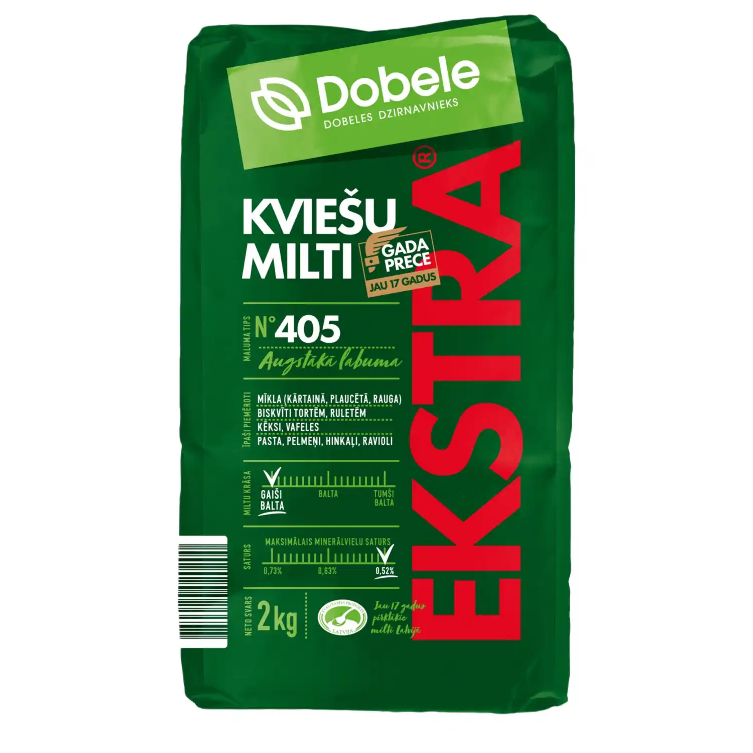 Kviešu milti Ekstra 2kg
