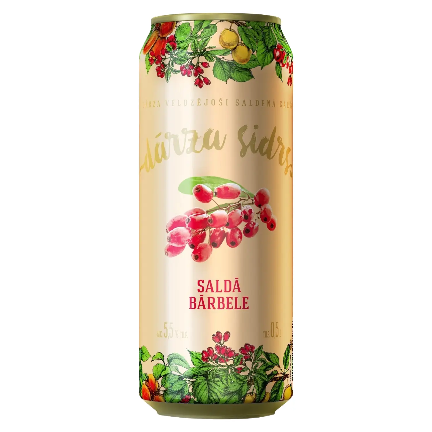 Sidrs Dārza Bārbele 5,5% 0.5l