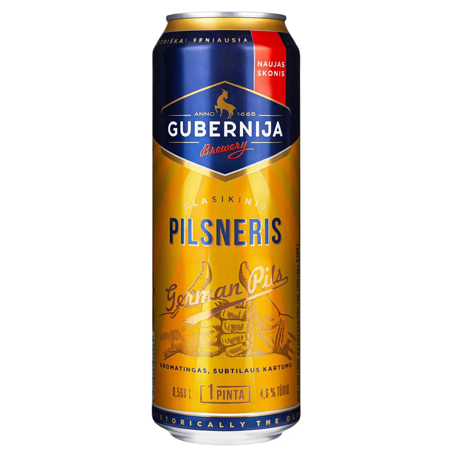 Õlu Gubernija Pilsner 4,6% 0,568l