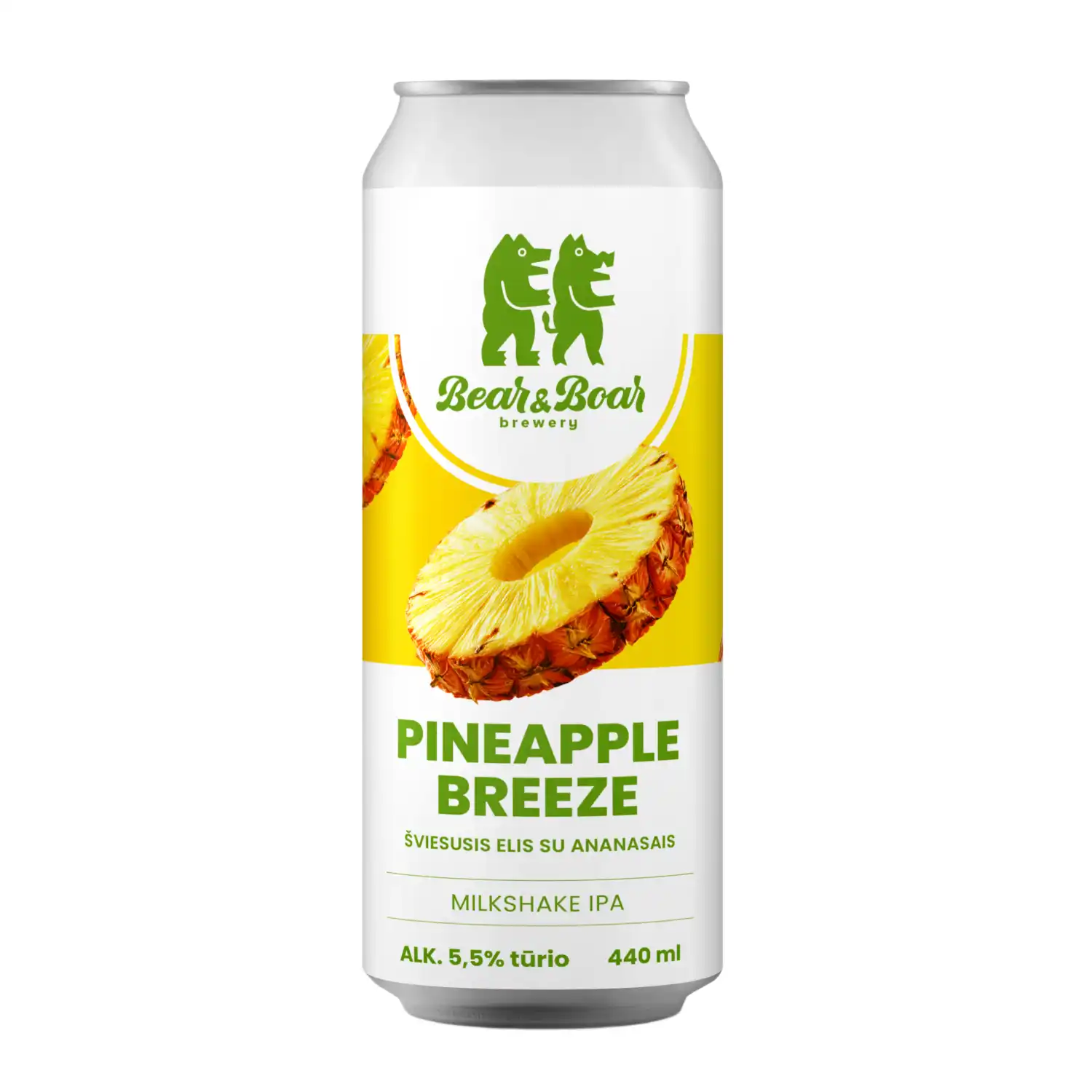 Alus BEAR&BOAR PINEAP. BREEZE, 5,5 %, 0,44 l