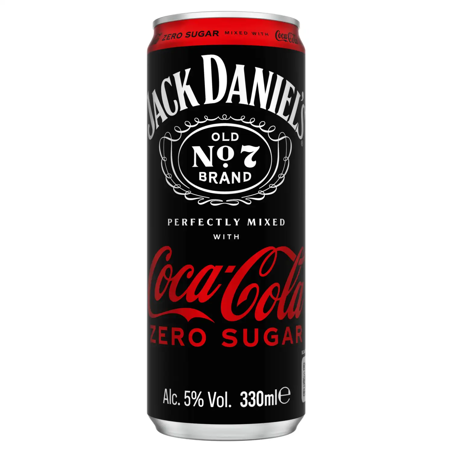 Alk. kokt. Jack Daniels & Cola Zero 5% 0,33l