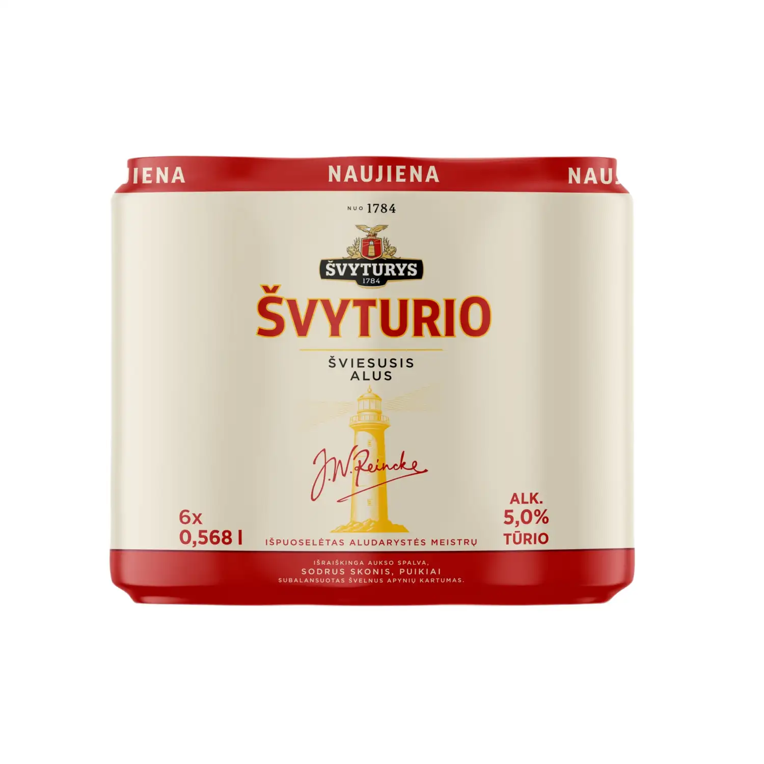Alus ŠVYTURYS ŠVYTURIO, 5,0 %, 6 x 0,568 l