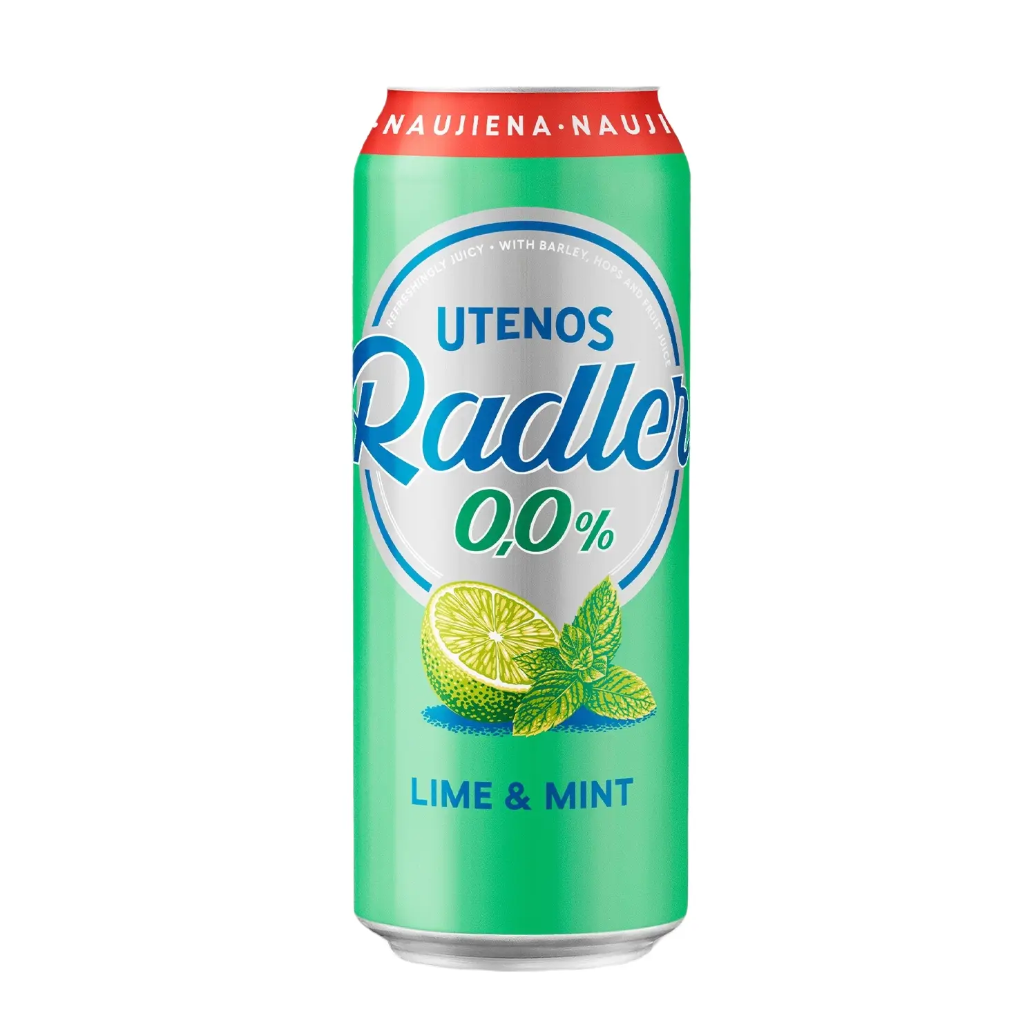 Nealk. kokt. UTENOS RADLER LIME&MINT, 0,5 l