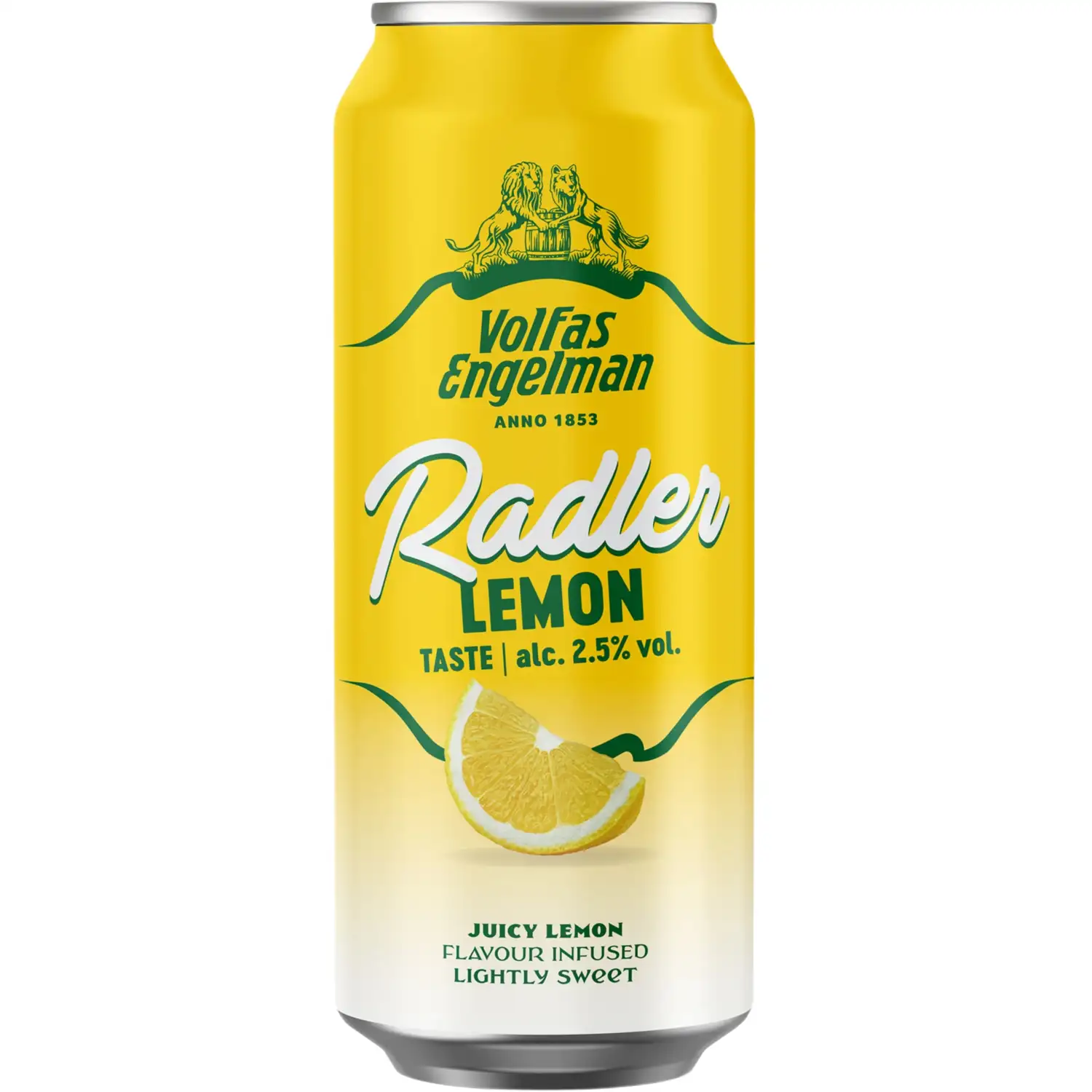 Al. kok. VOLFAS E.RADLER LEMON, 2,5 %, 0,5 l