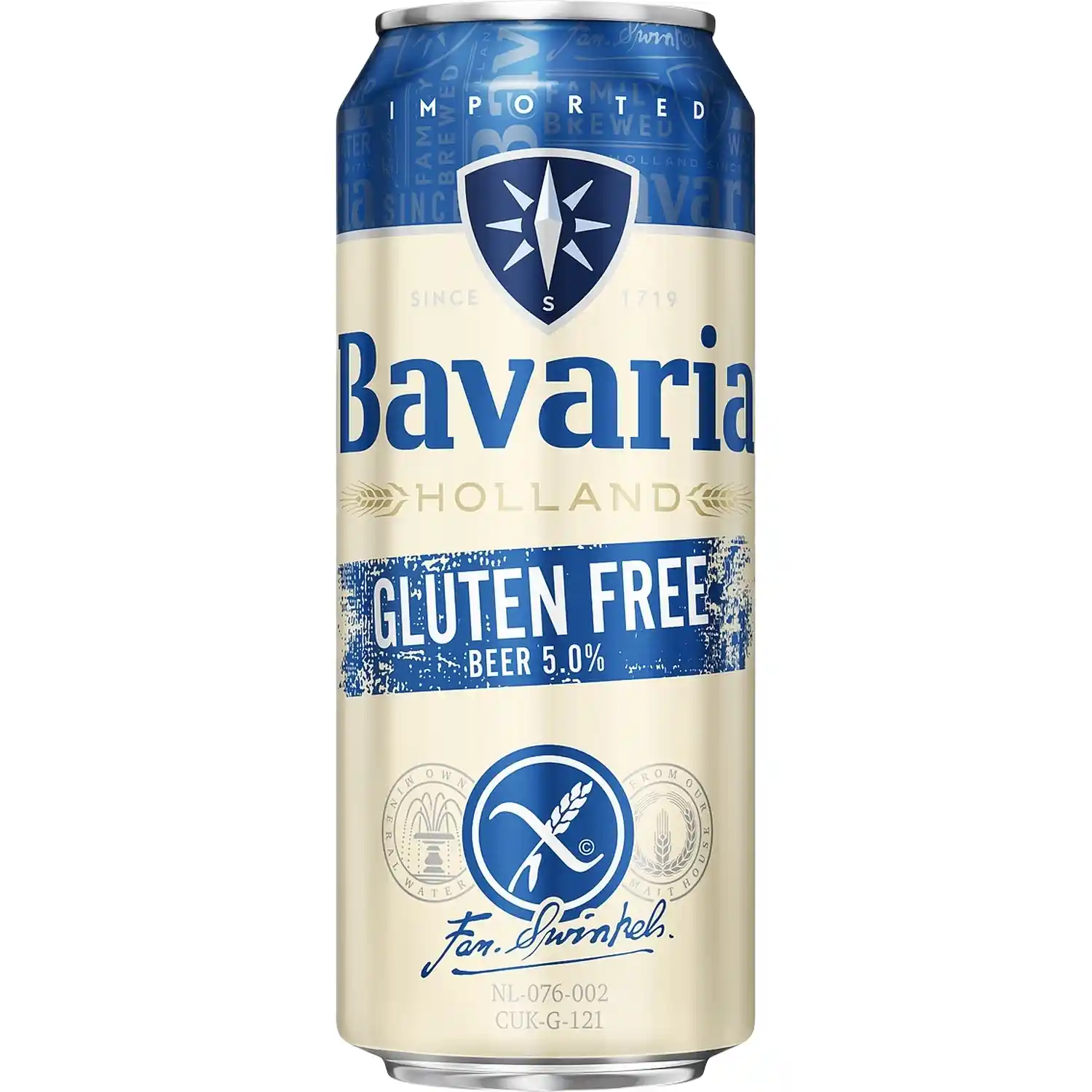 Alus BAVARIA PREMIUM GLUTEN FREE, 5 %, 0,5 l