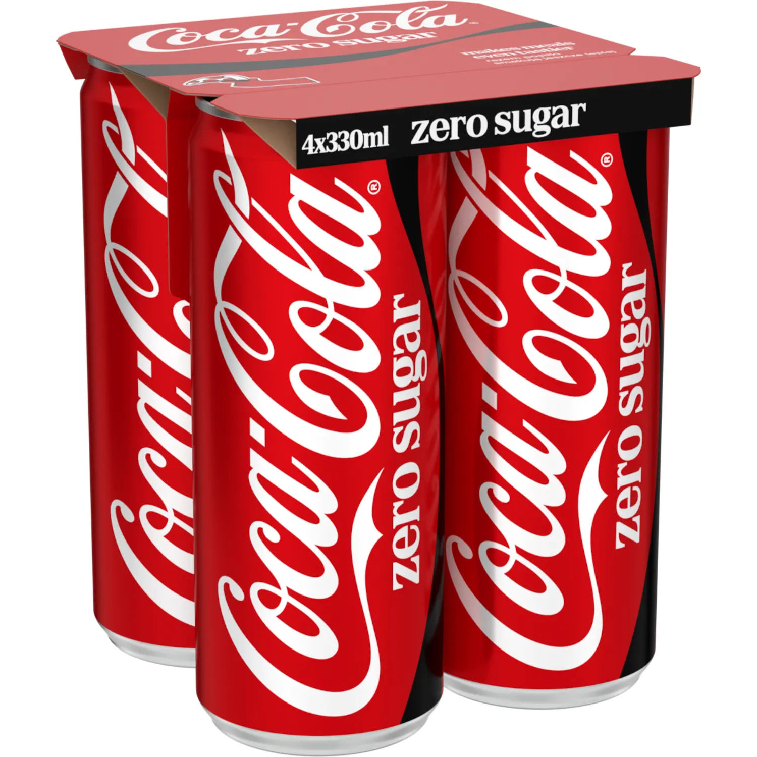 Gāzēts dzēriens Coca-Cola Zero 4x0,33l