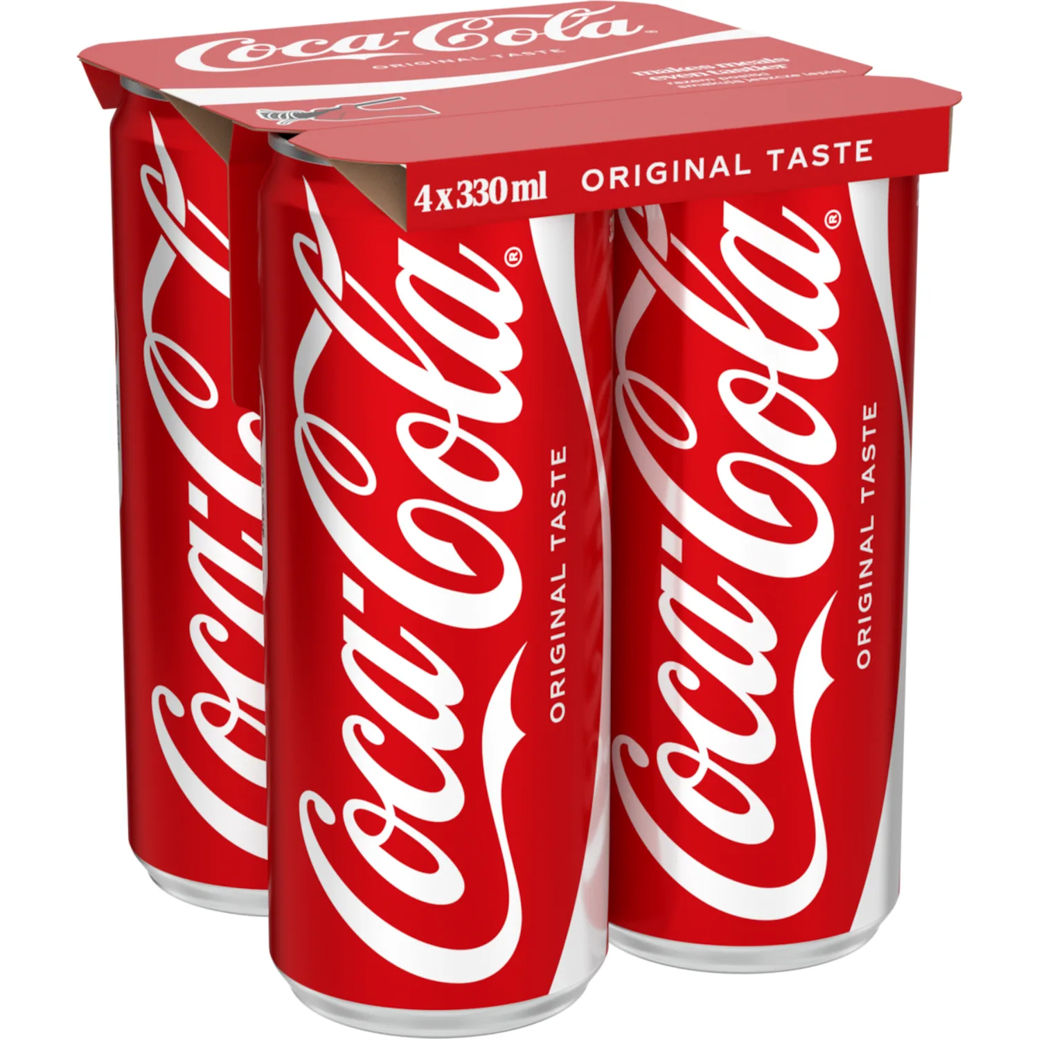 Gāzēts dzēriens Coca-Cola Regular 4x0,33l