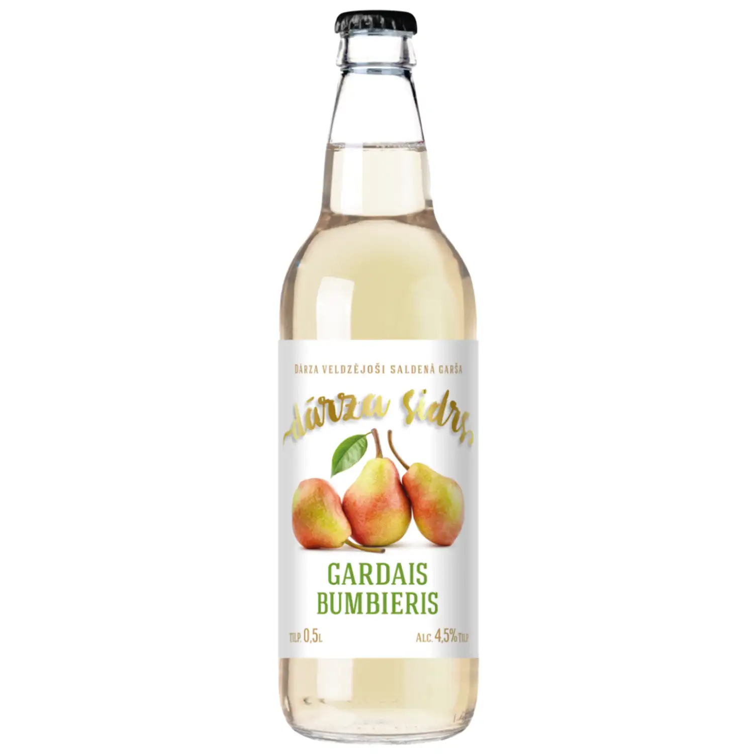 Sidrs Dārza Gardais bumbieris 4,5% 0,5l