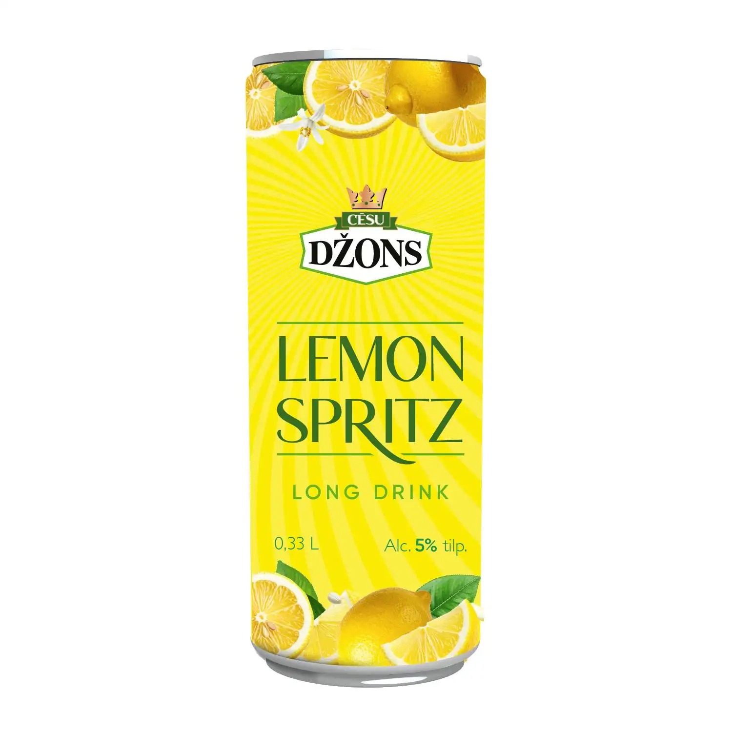 Alk. kokt. Cēsu Džons Lemon Spritz 5% 0,33l