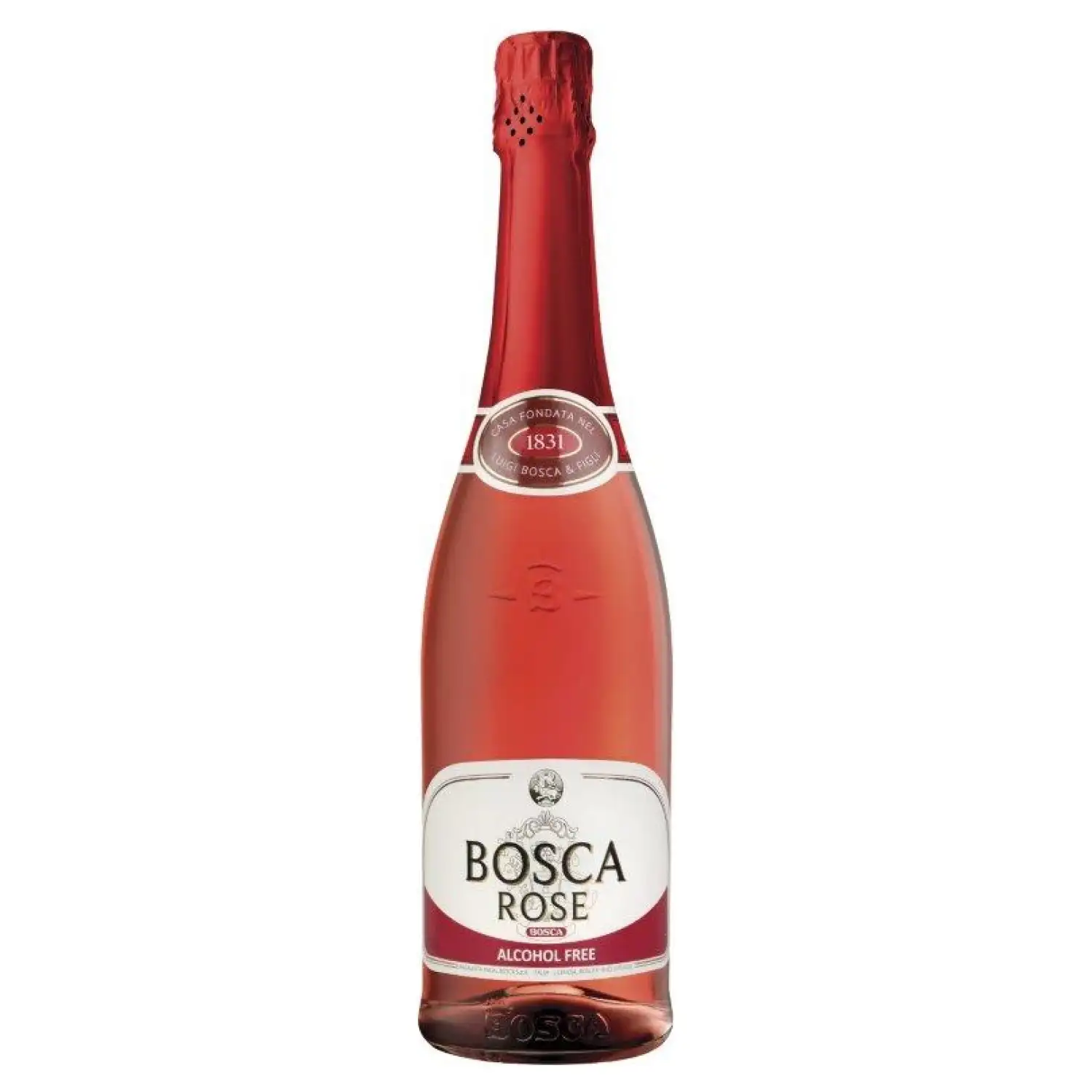 Bezalkohol. vīns Bosca Rose pussaldais 0,75l