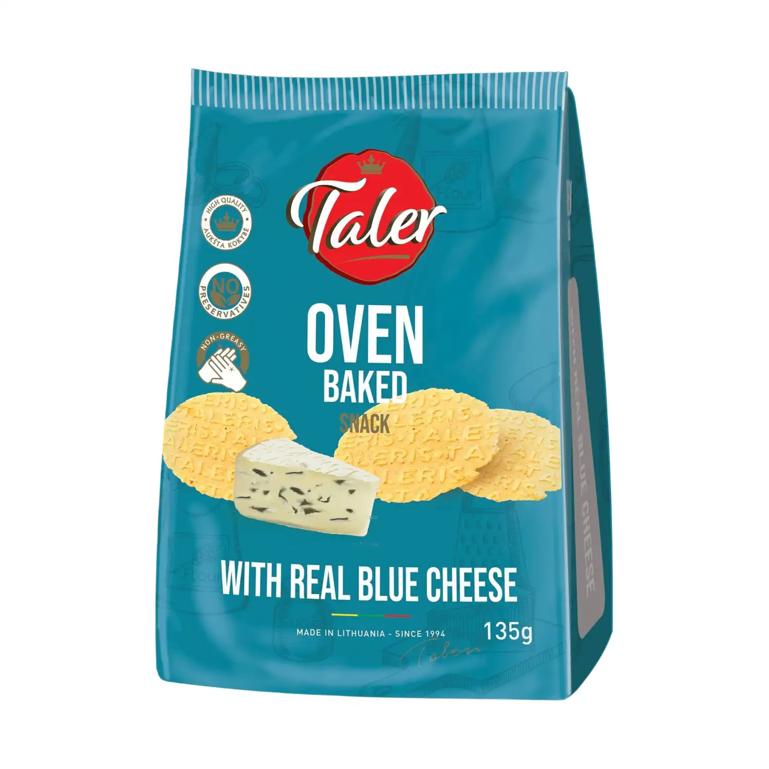 Čipsi Taleriai ar sieru 135g