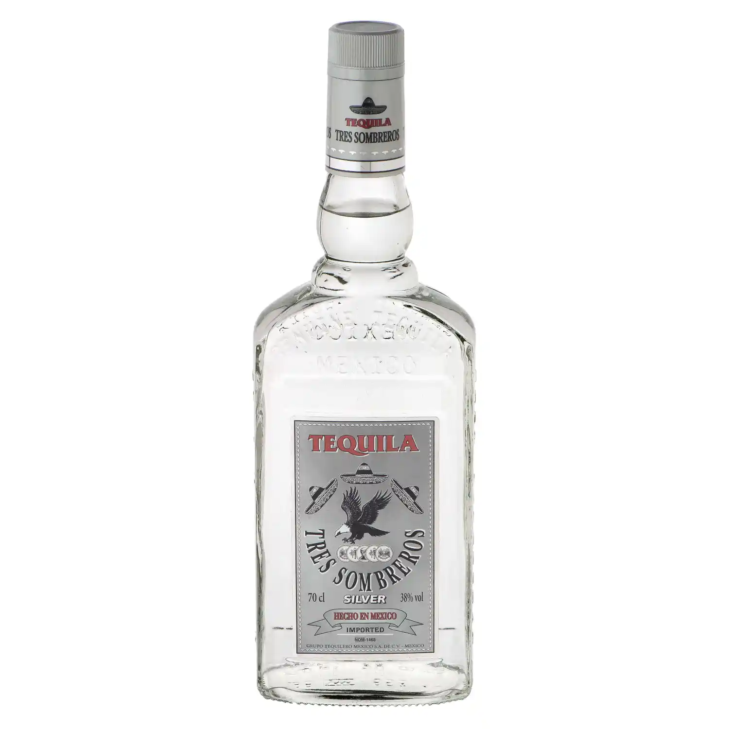 Piir.jook Tequila Tres Sombr. Silver 38% 0,7l