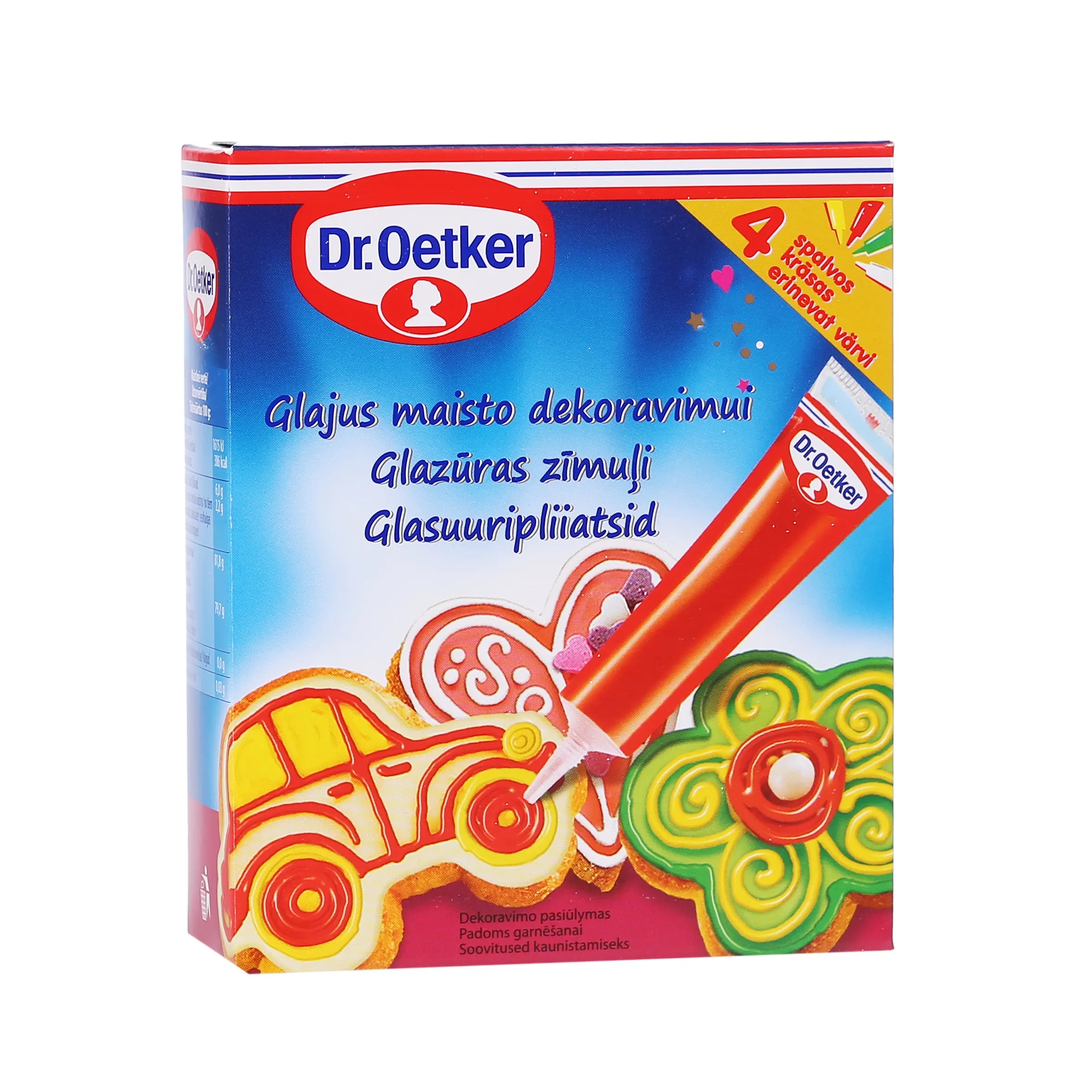Deserta glazūras zīmuļi Dr.Oetker 76g