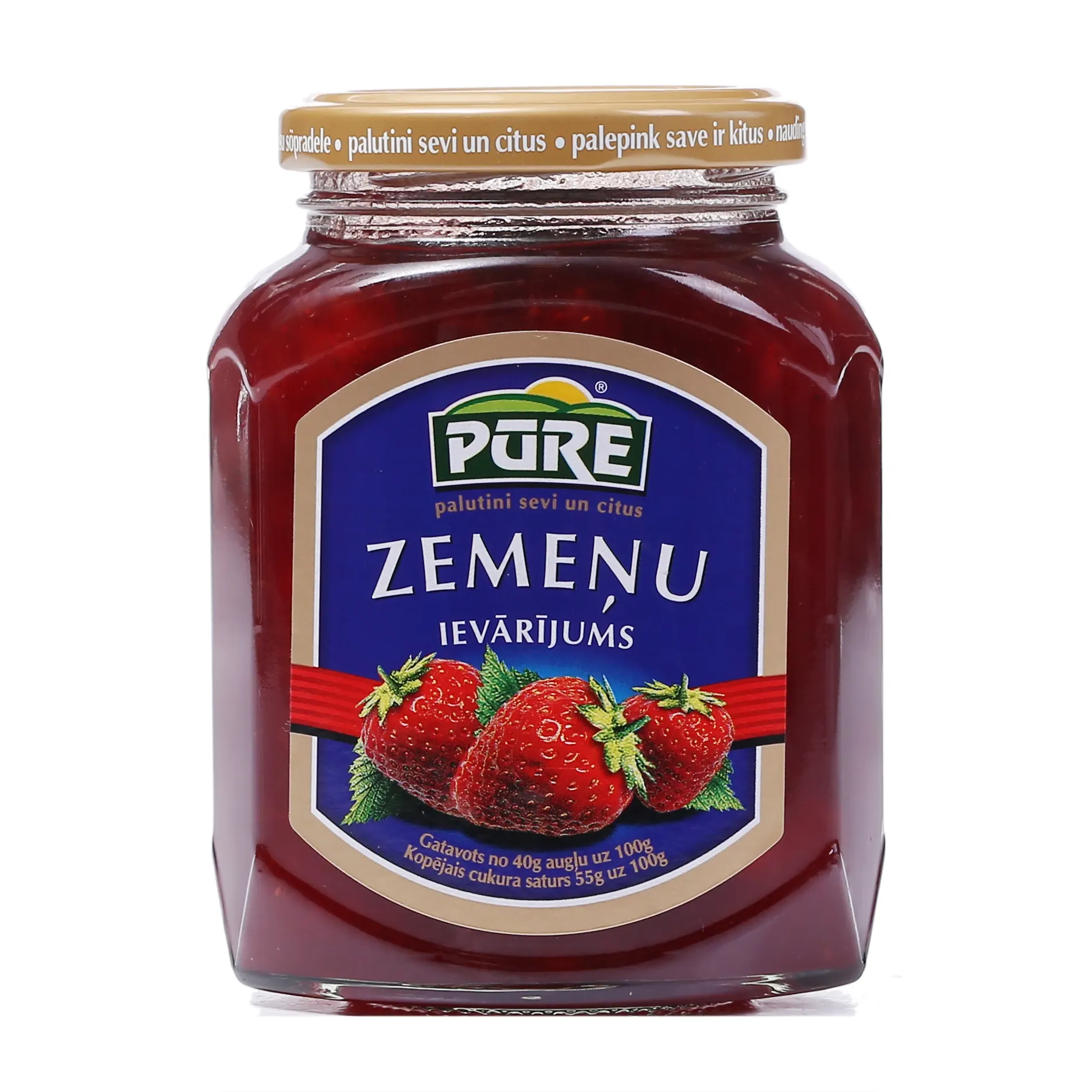 Ievārījums Pūre zemeņu 420g