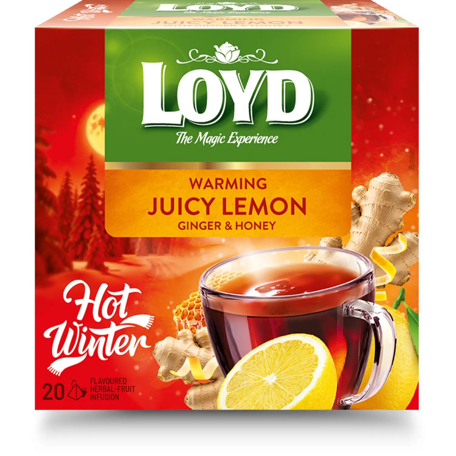 Žolelių arbata LOYD WARMING LEMON, 20 pak.