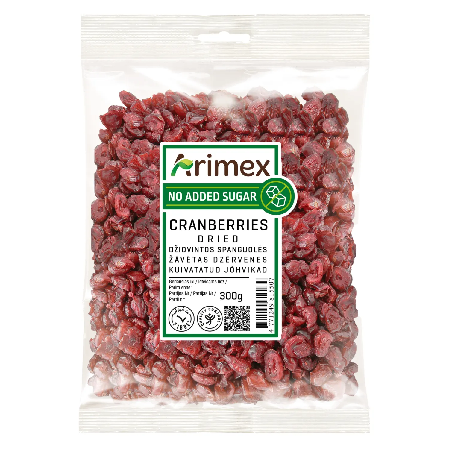 Jõhvikad kuivatatud Arimex 300g