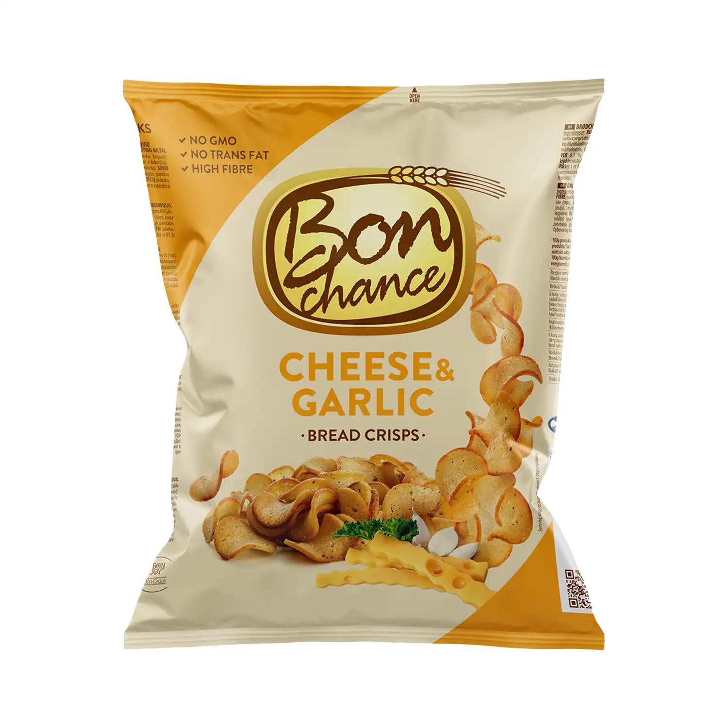 Duonos traškučiai sūr.česn., BON CHANCE, 240g