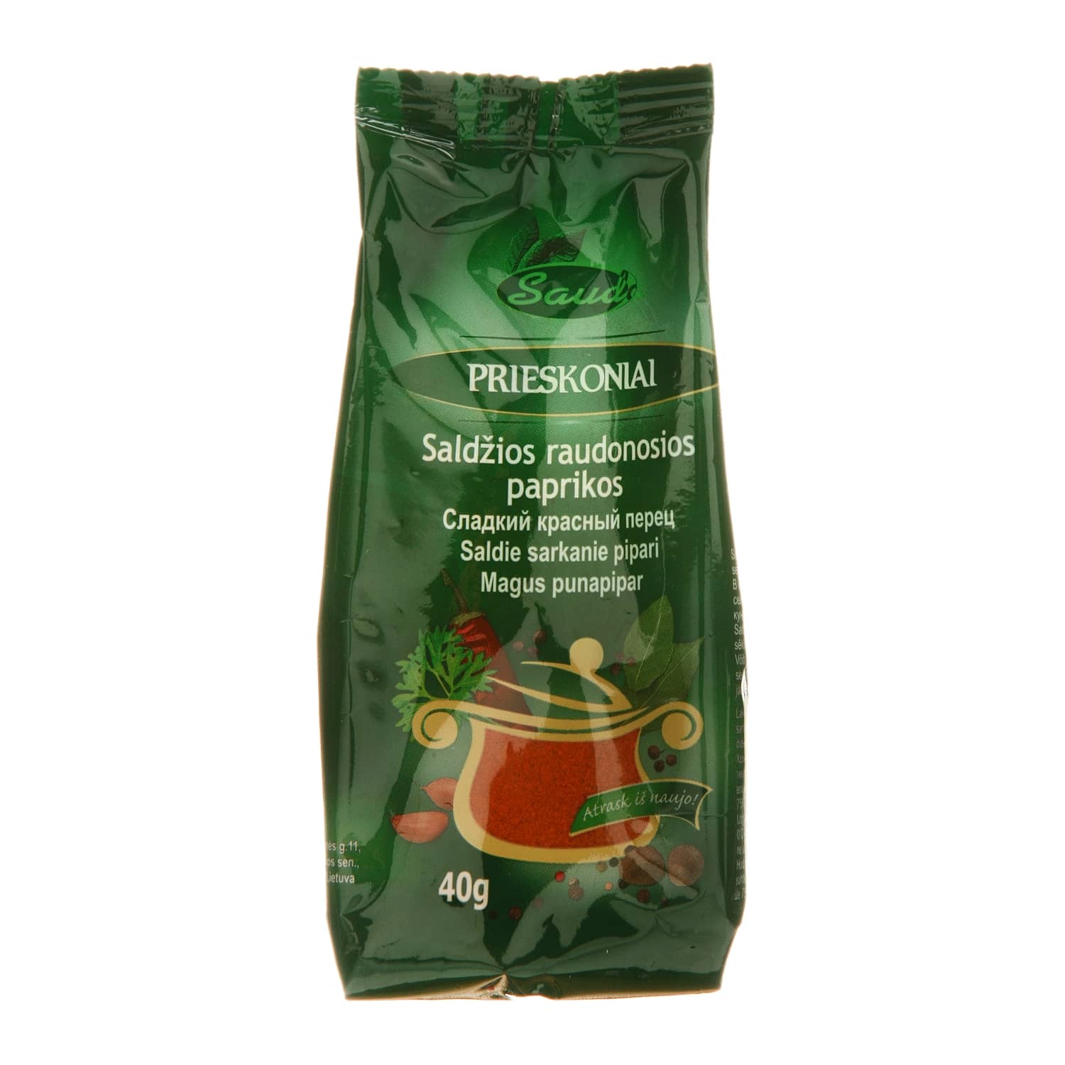 Raudonos saldžiosios paprikos SAUDA, 40g