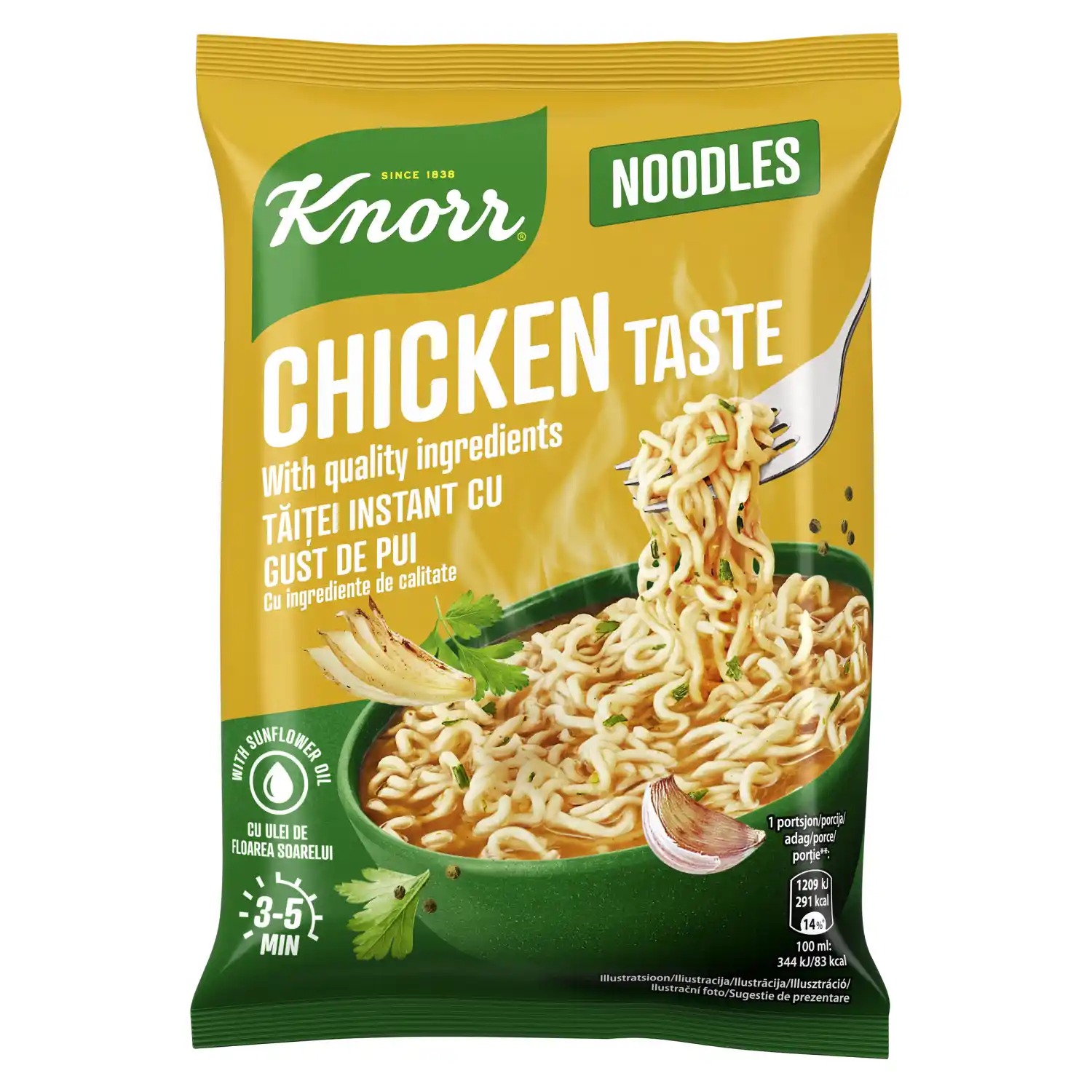 Kiirnuudlid kanamaitselised Knorr 57g