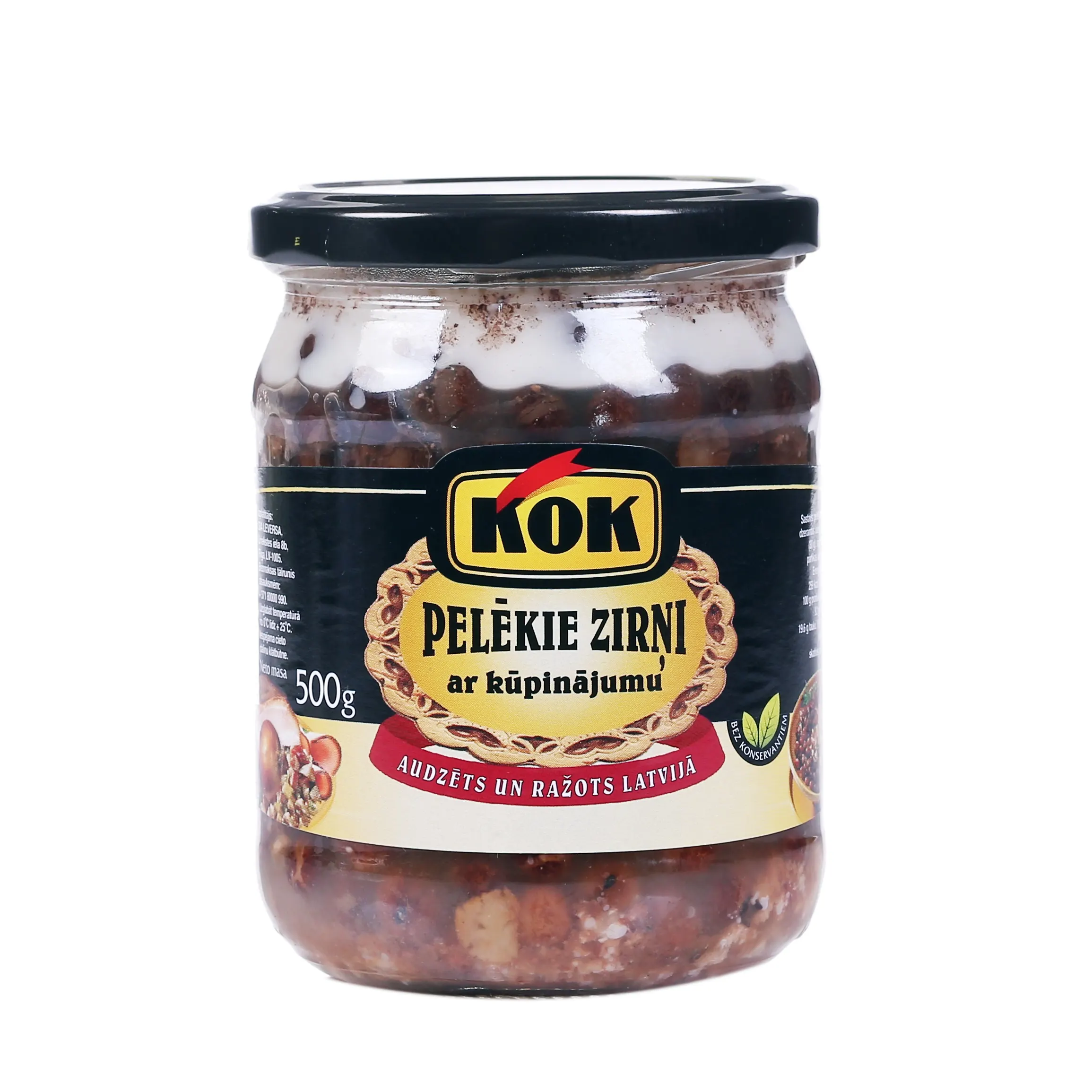 Pelēkie zirņi Kok ar kūpinājumu 500g