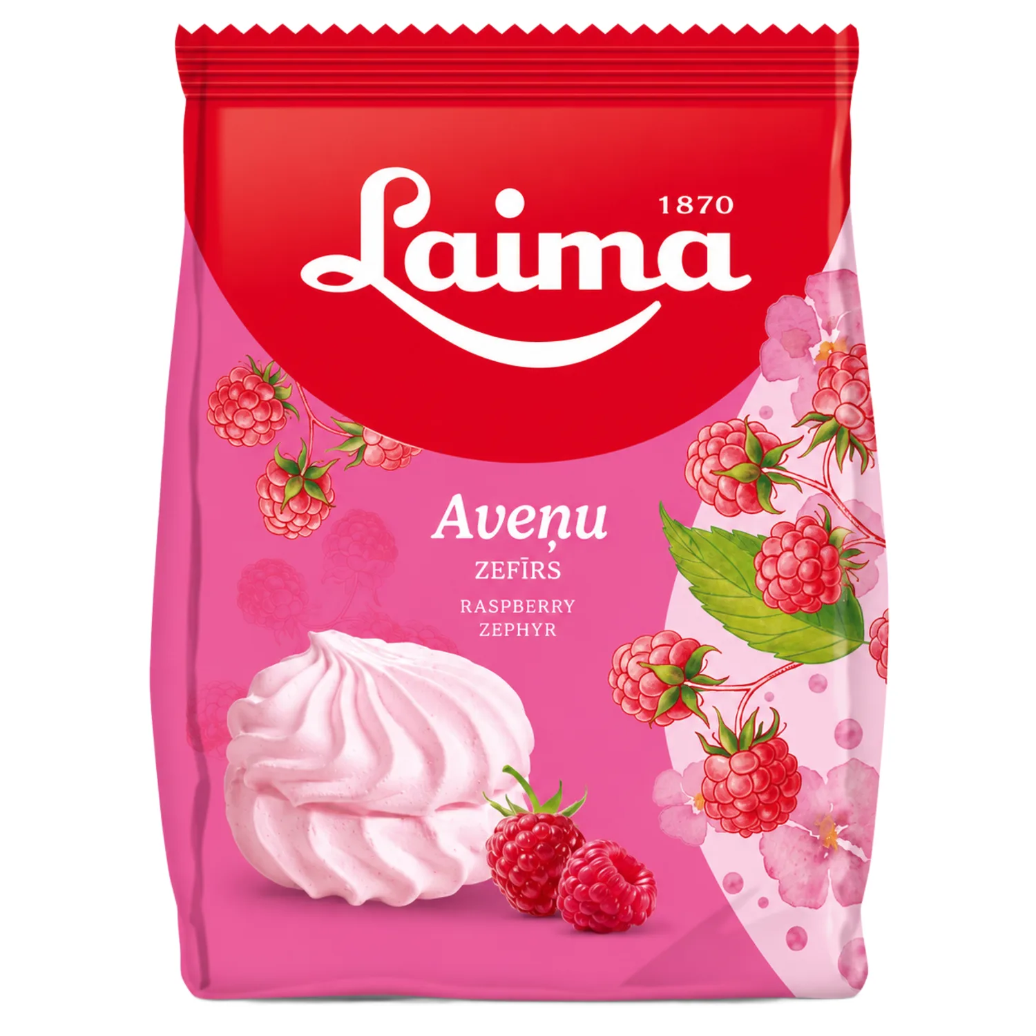Zefīrs Laima aveņu 200g