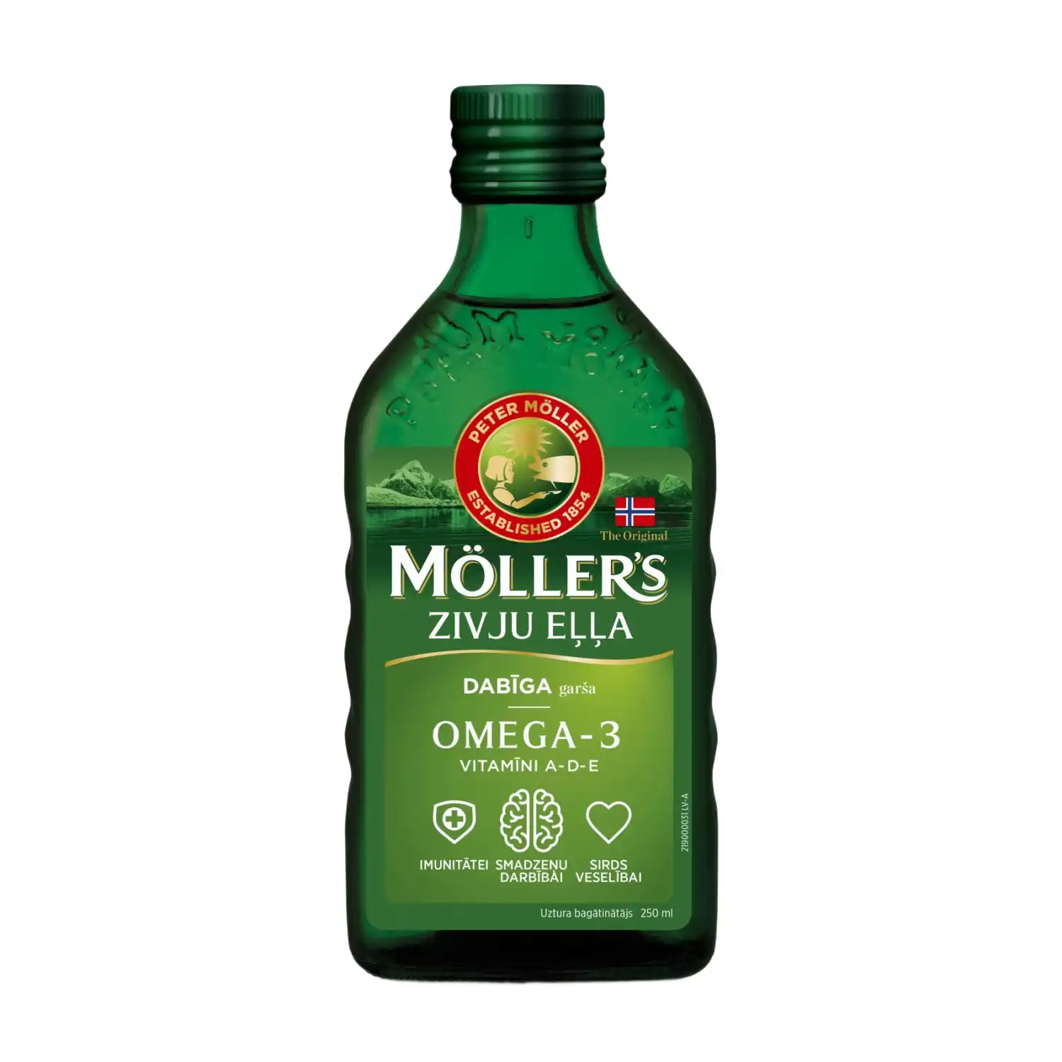 Zivju eļļa Möller’s dabīga garša 250ml