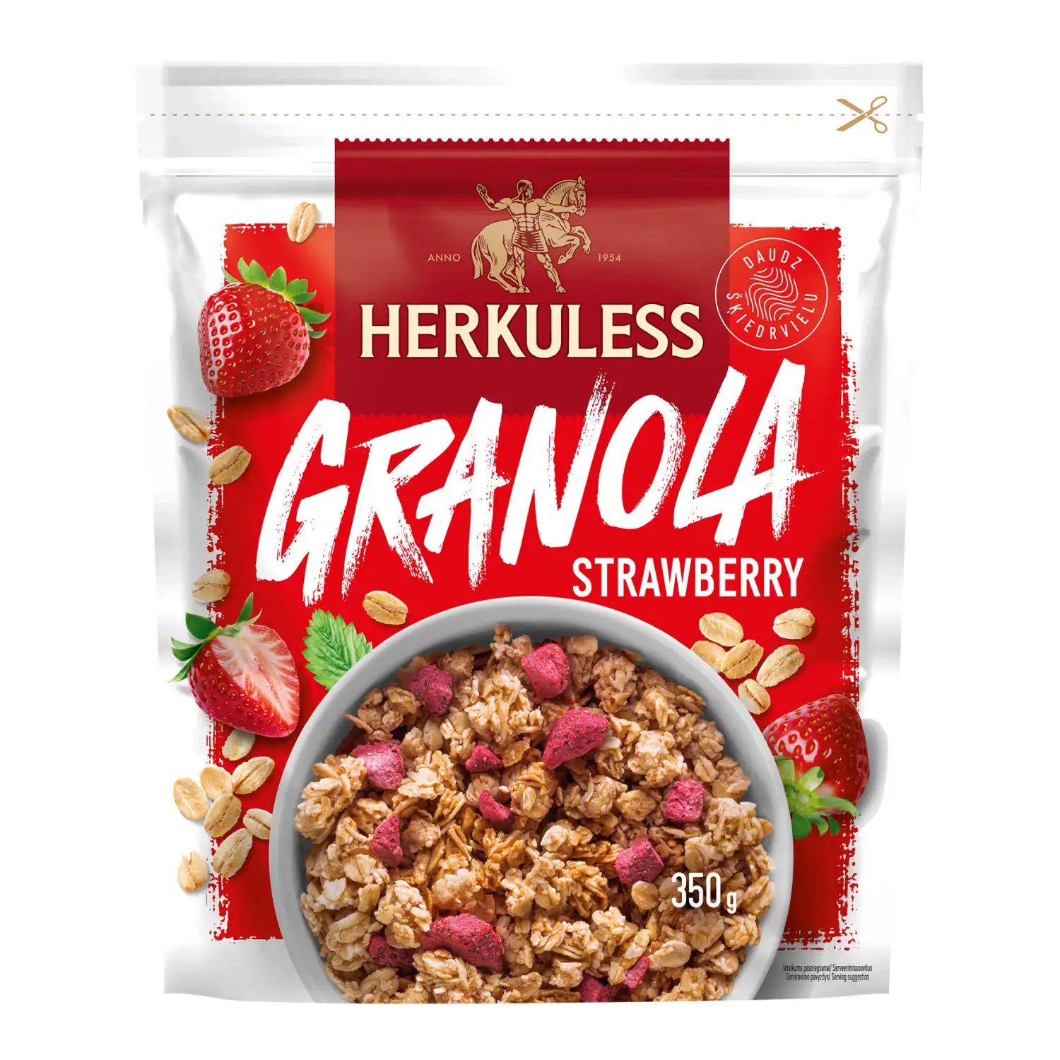 Granola su braškėmis HERKULESS, 350 g