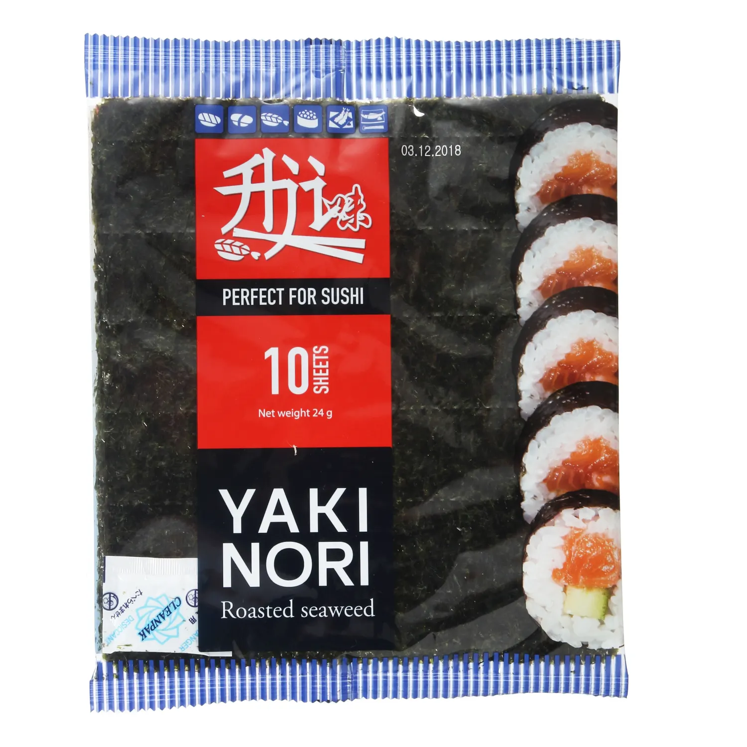 Jūraszāles Yaki Nori grauzd suši pagatav. 24g