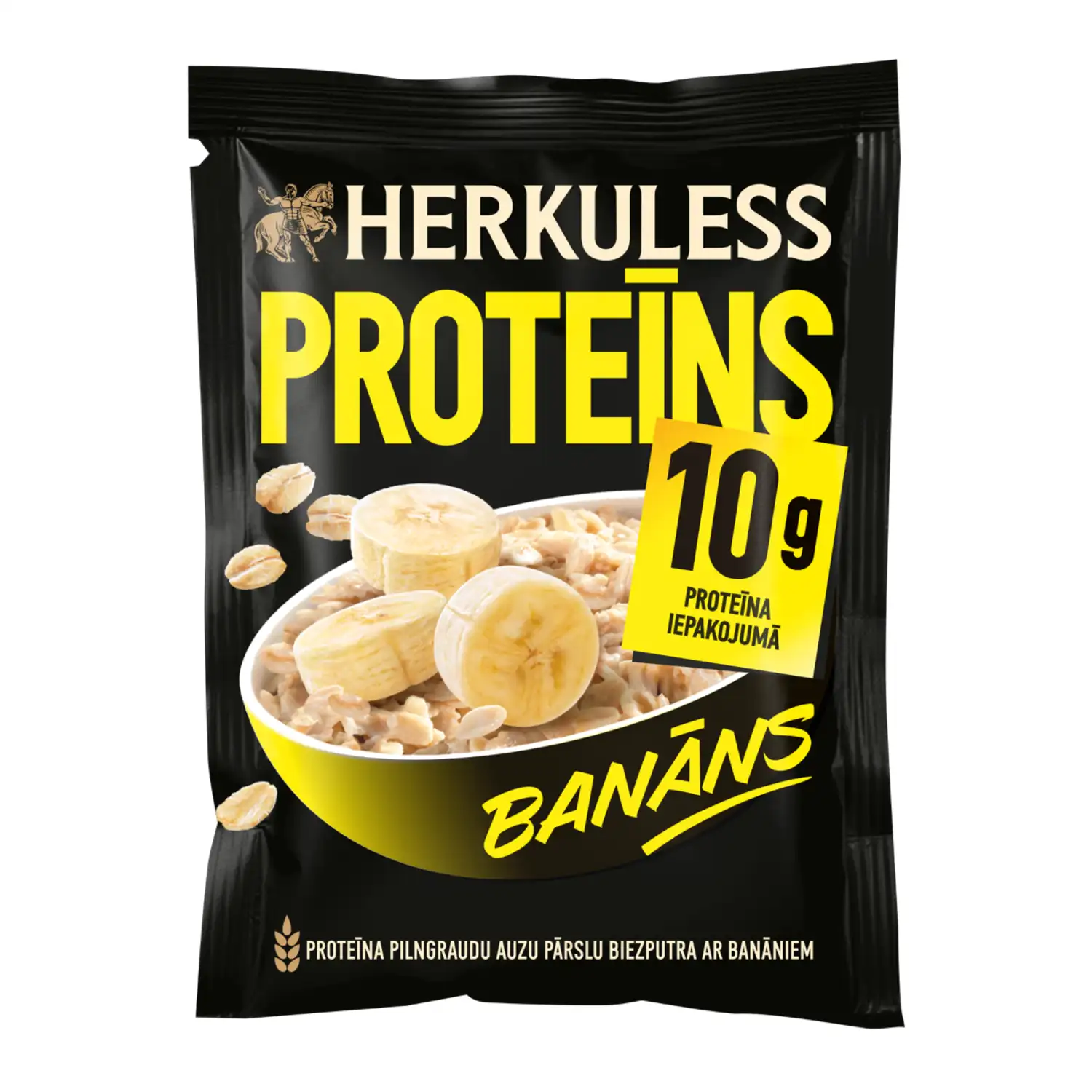 Auzu biezputra Herkuless proteīna ar ban. 40g