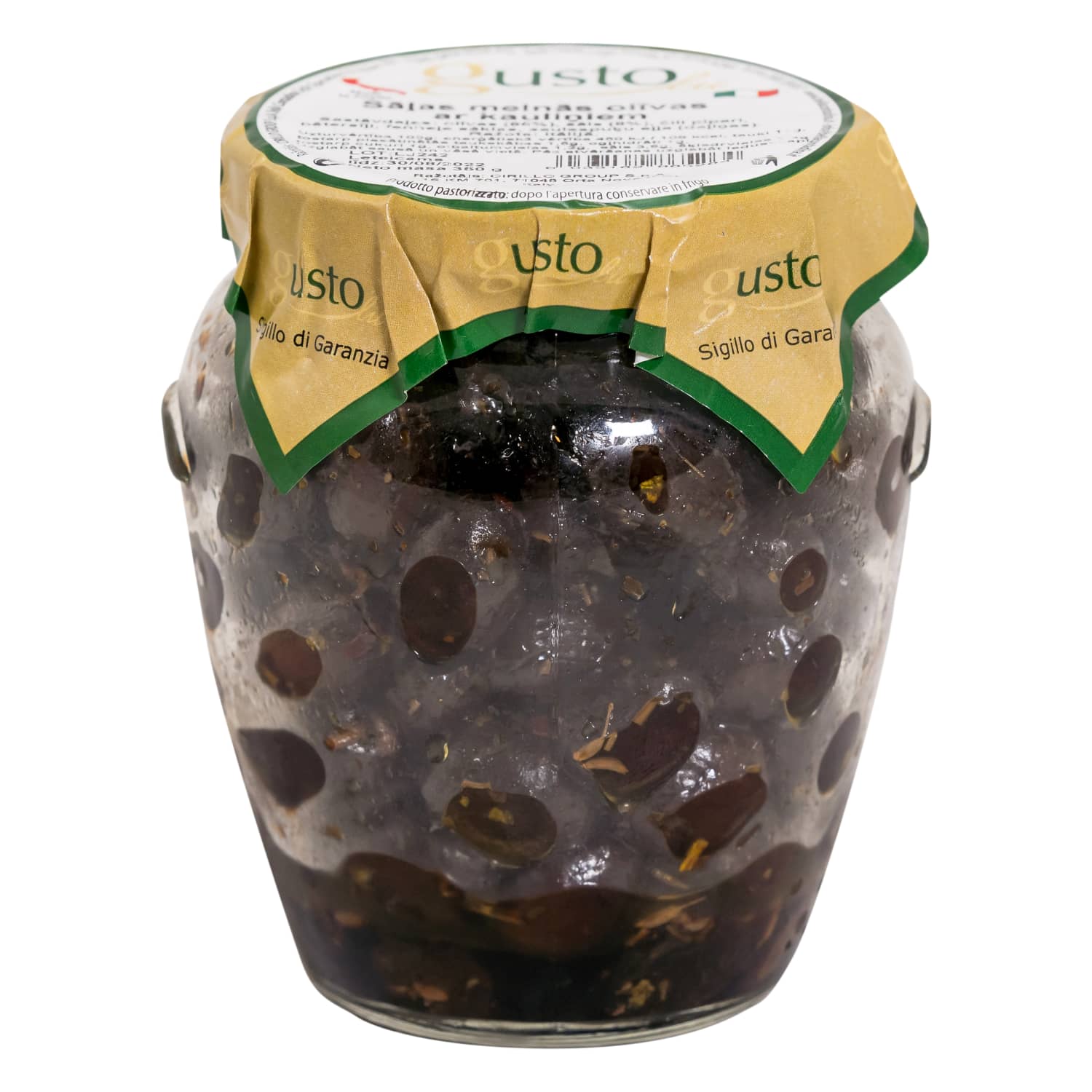 Juod. dž. alyvuogės su prieskon. GUSTO, 350 g