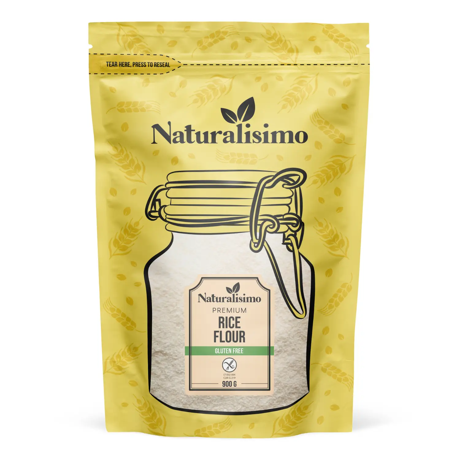 Rīsu milti Naturalisimo bez lipekļa 900g